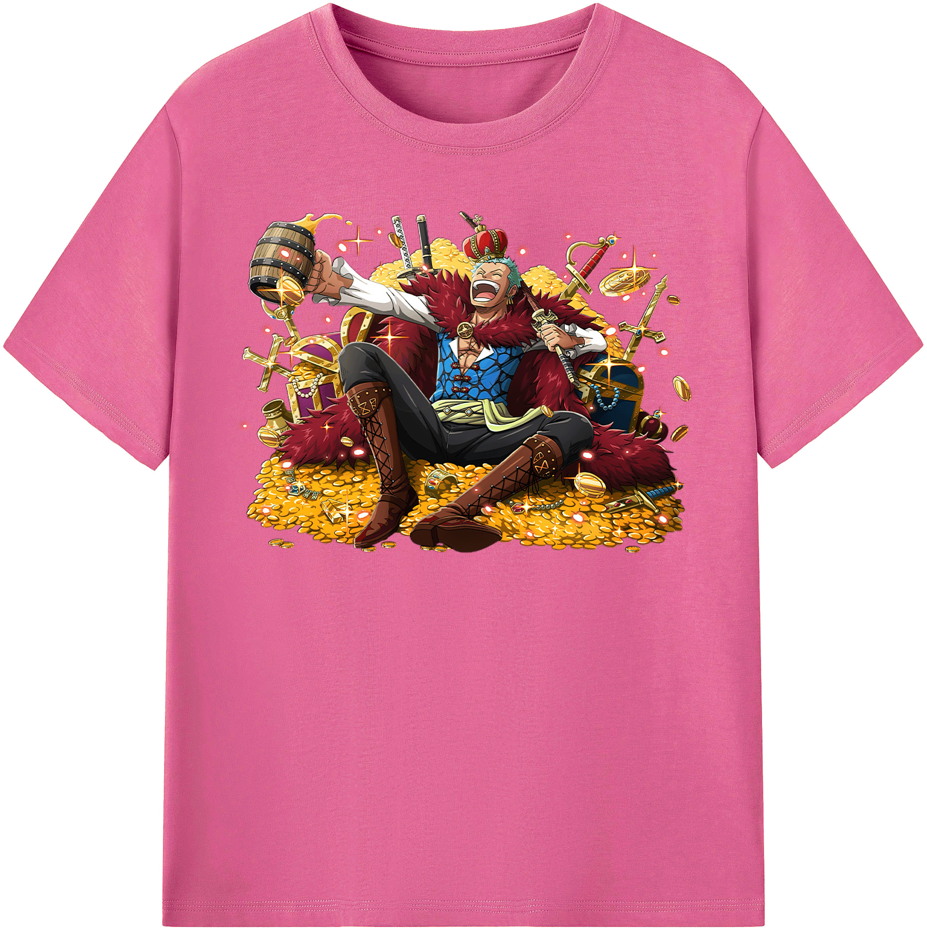 ワンピース ロロノア・ゾロ ONE PIECE Roronoa Zoro レディースカジュアルプリントTシャツ（綿100％）