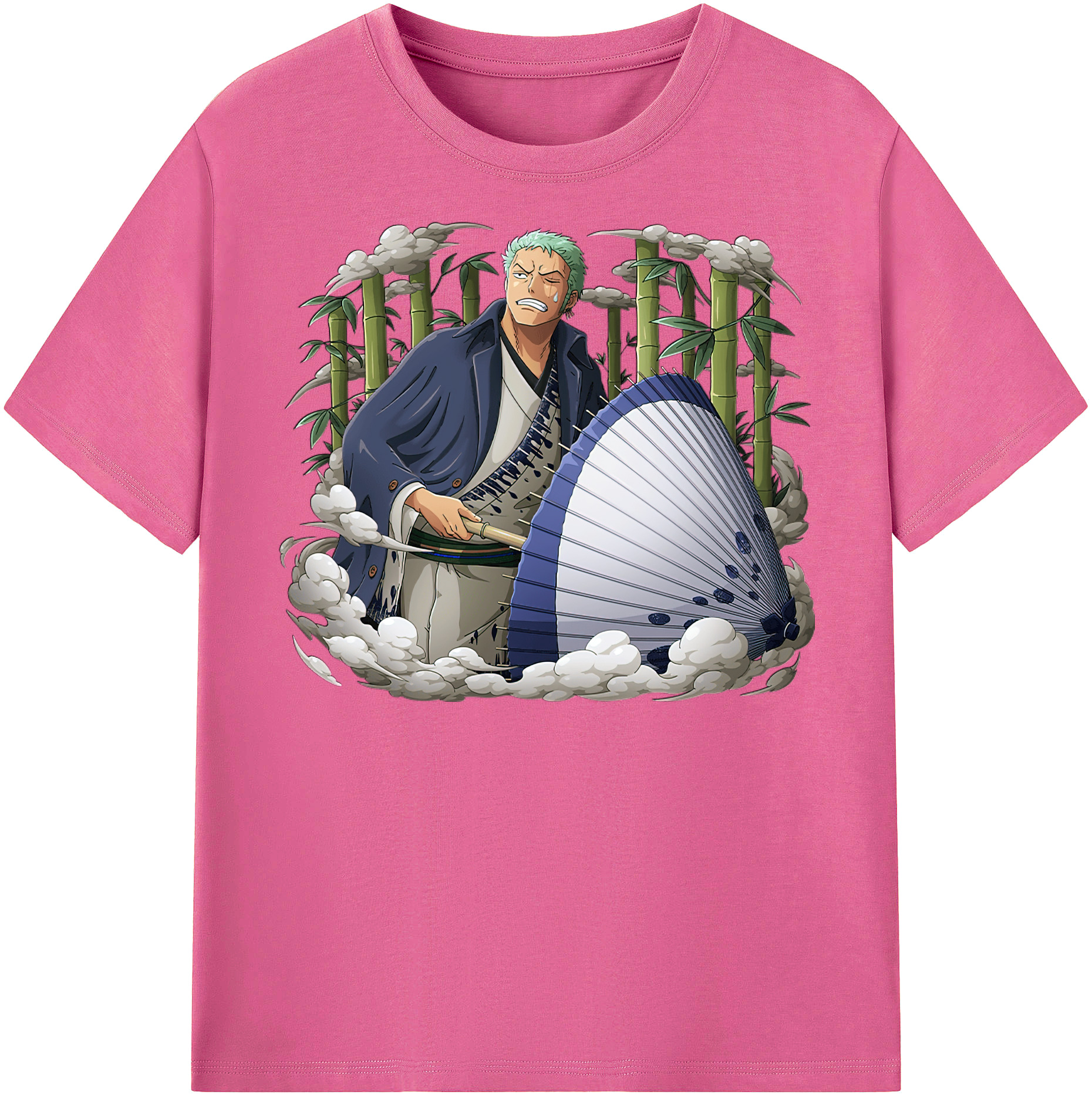 ワンピース ロロノア・ゾロ ONE PIECE Roronoa Zoro レディースカジュアルプリントTシャツ（綿100％）