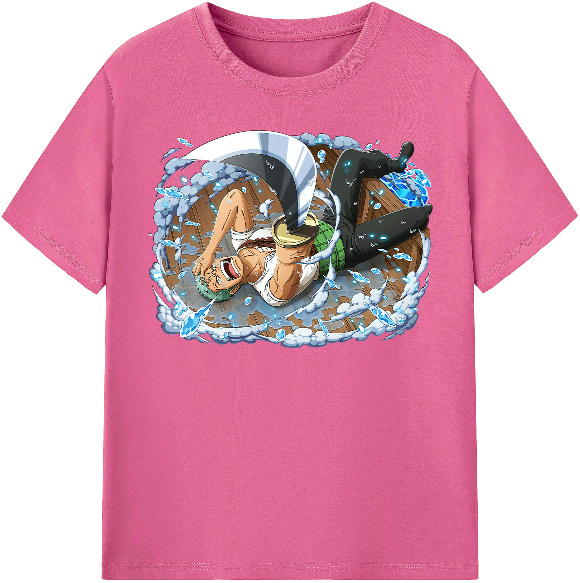 ワンピース ロロノア・ゾロ ONE PIECE Roronoa Zoro レディースカジュアルプリントTシャツ（綿100％）