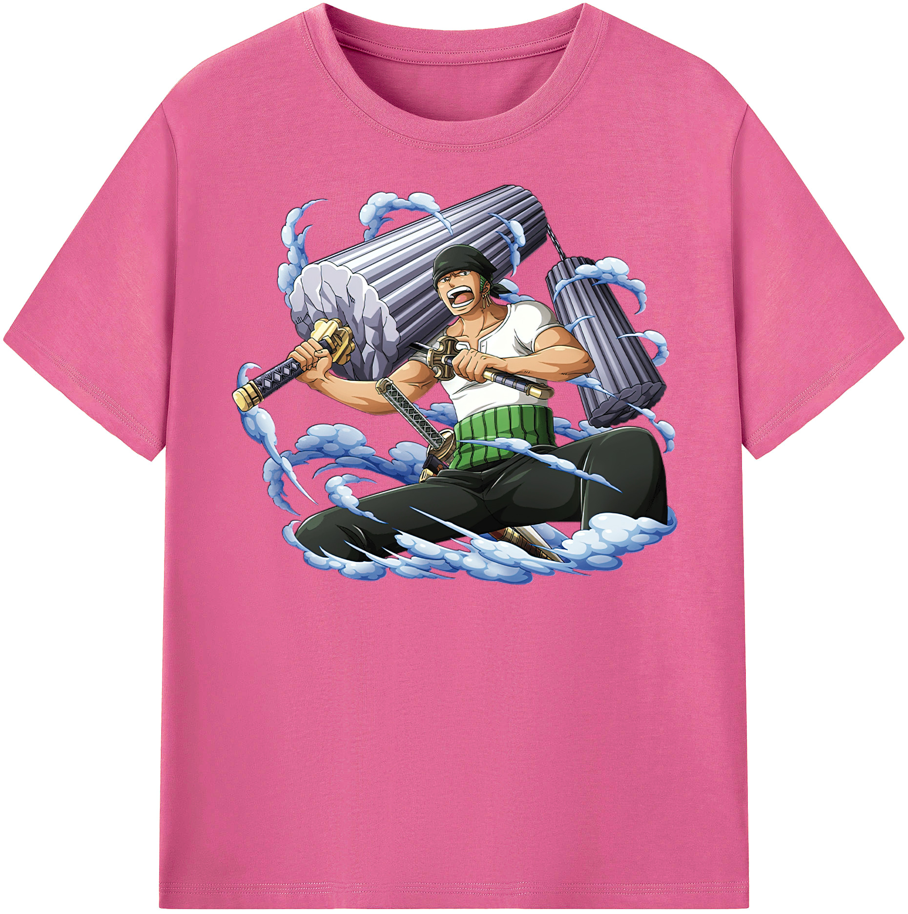 ワンピース ロロノア・ゾロ ONE PIECE Roronoa Zoro レディースカジュアルプリントTシャツ（綿100％）