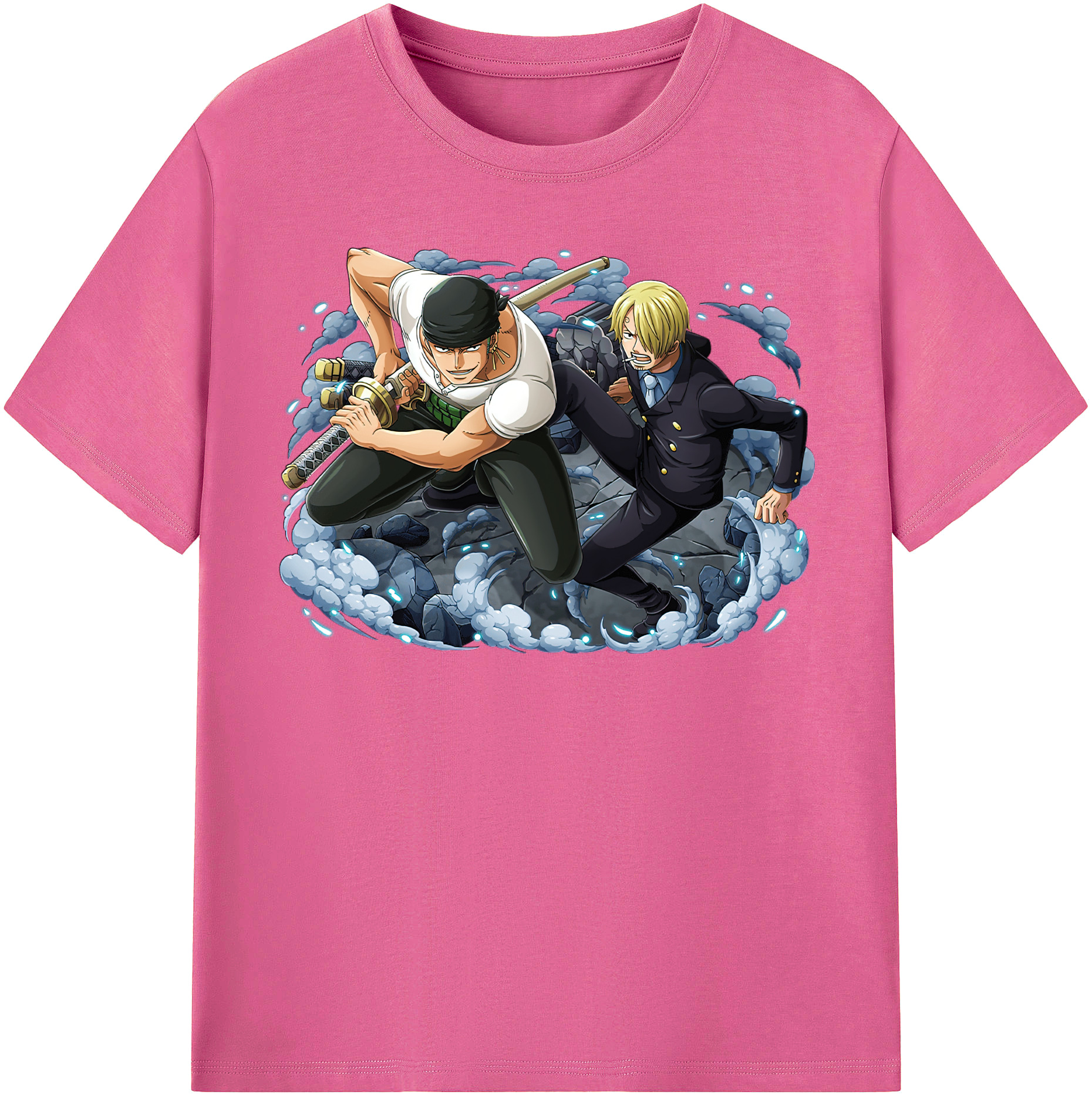 ワンピース ロロノア・ゾロ ONE PIECE Roronoa Zoro レディースカジュアルプリントTシャツ（綿100％）
