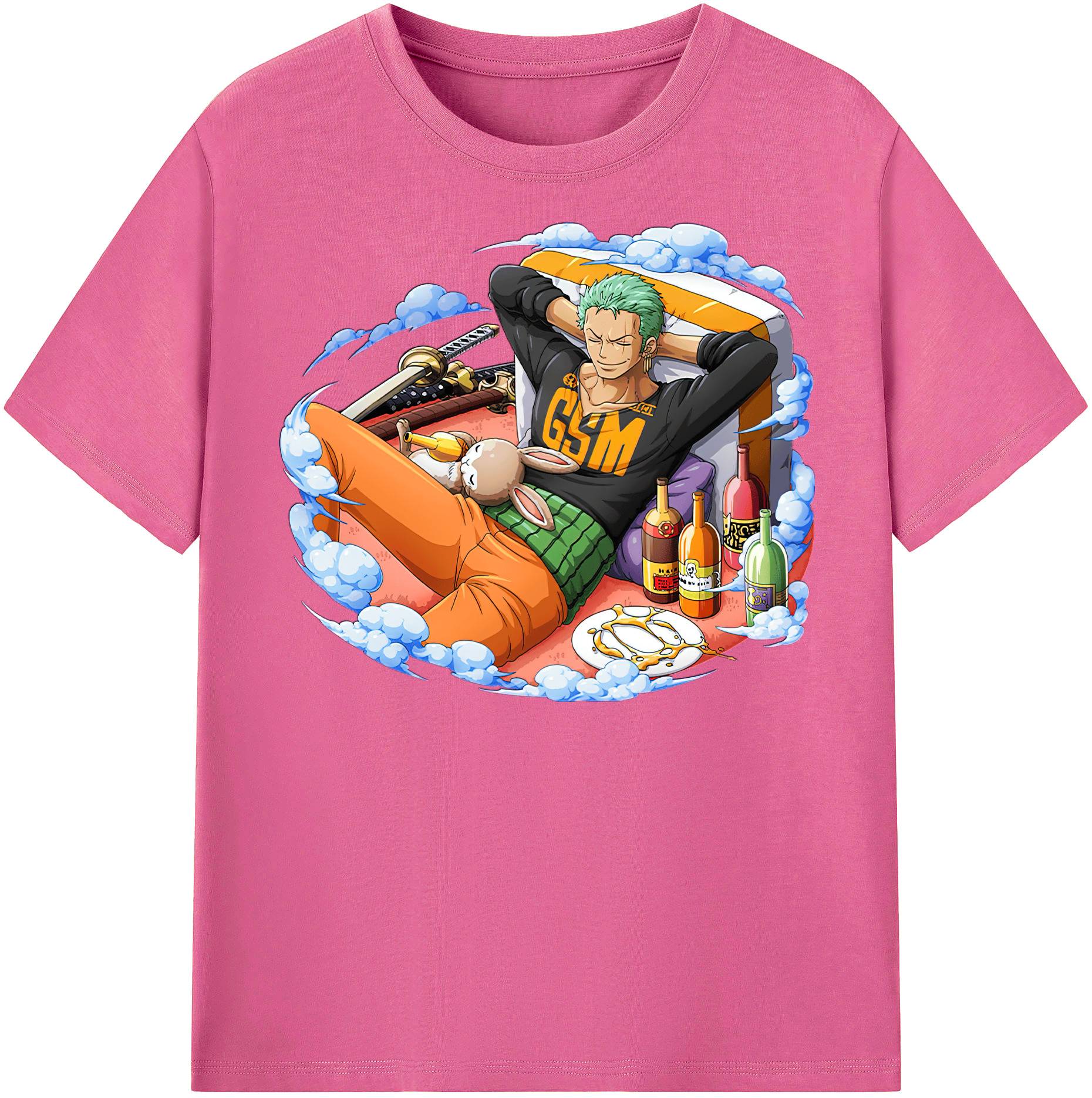 ワンピース ロロノア・ゾロ ONE PIECE Roronoa Zoro レディースカジュアルプリントTシャツ（綿100％）