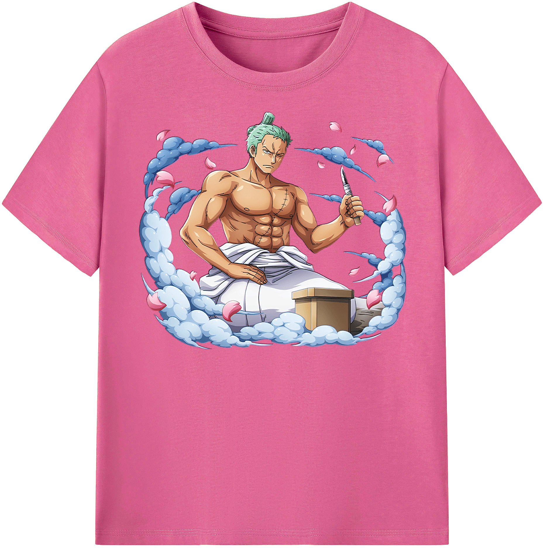 ワンピース ロロノア・ゾロ ONE PIECE Roronoa Zoro レディースカジュアルプリントTシャツ（綿100％）