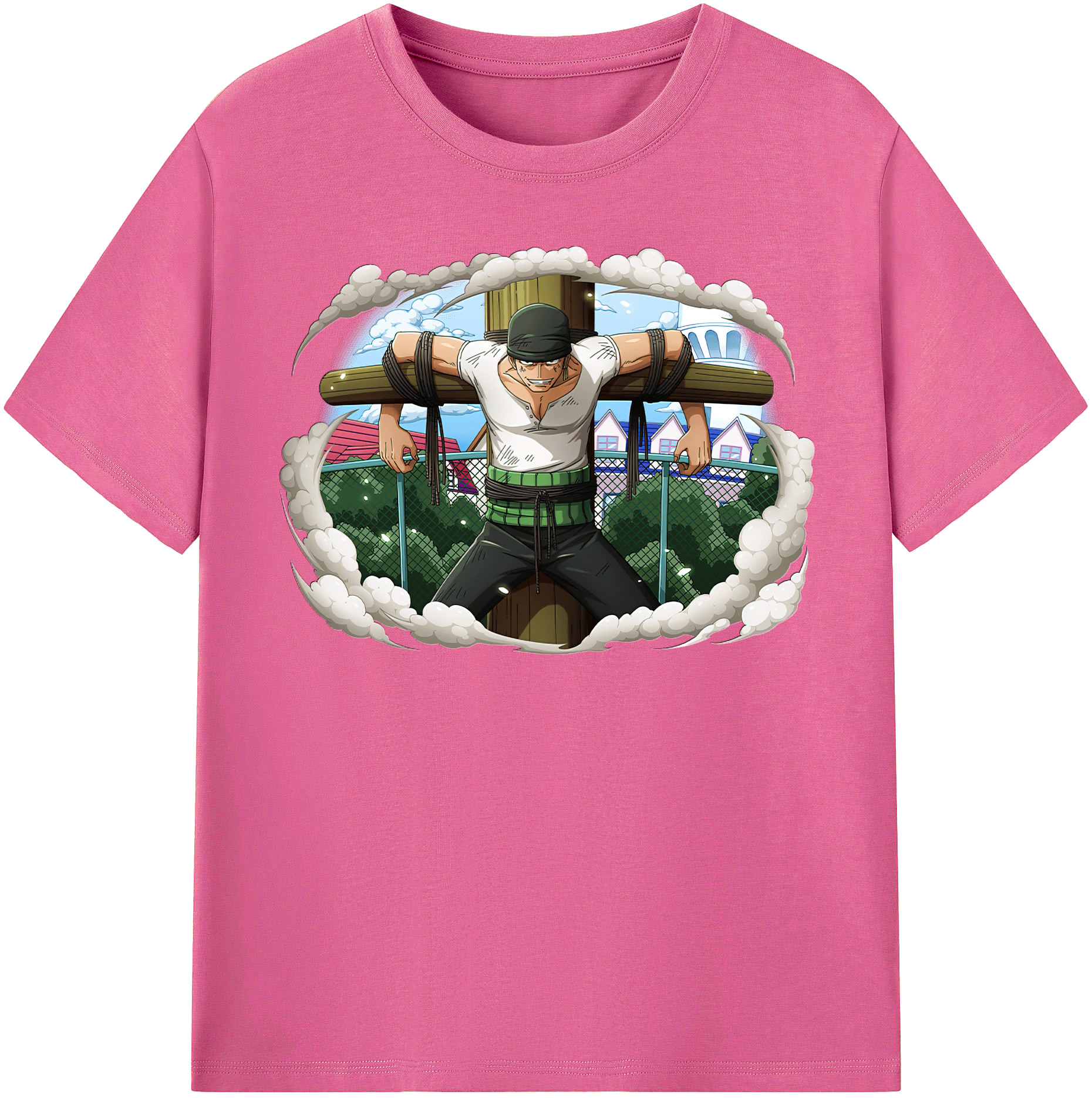 ワンピース ロロノア・ゾロ ONE PIECE Roronoa Zoro レディースカジュアルプリントTシャツ（綿100％）
