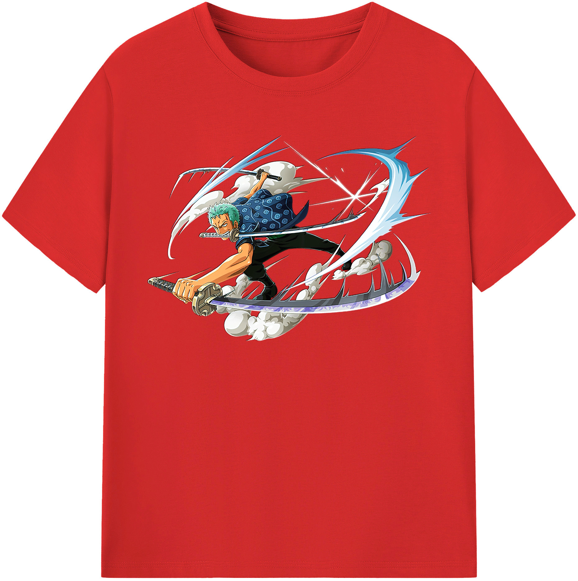 ワンピース ロロノア・ゾロ ONE PIECE Roronoa Zoro レディースカジュアルプリントTシャツ（綿100％）