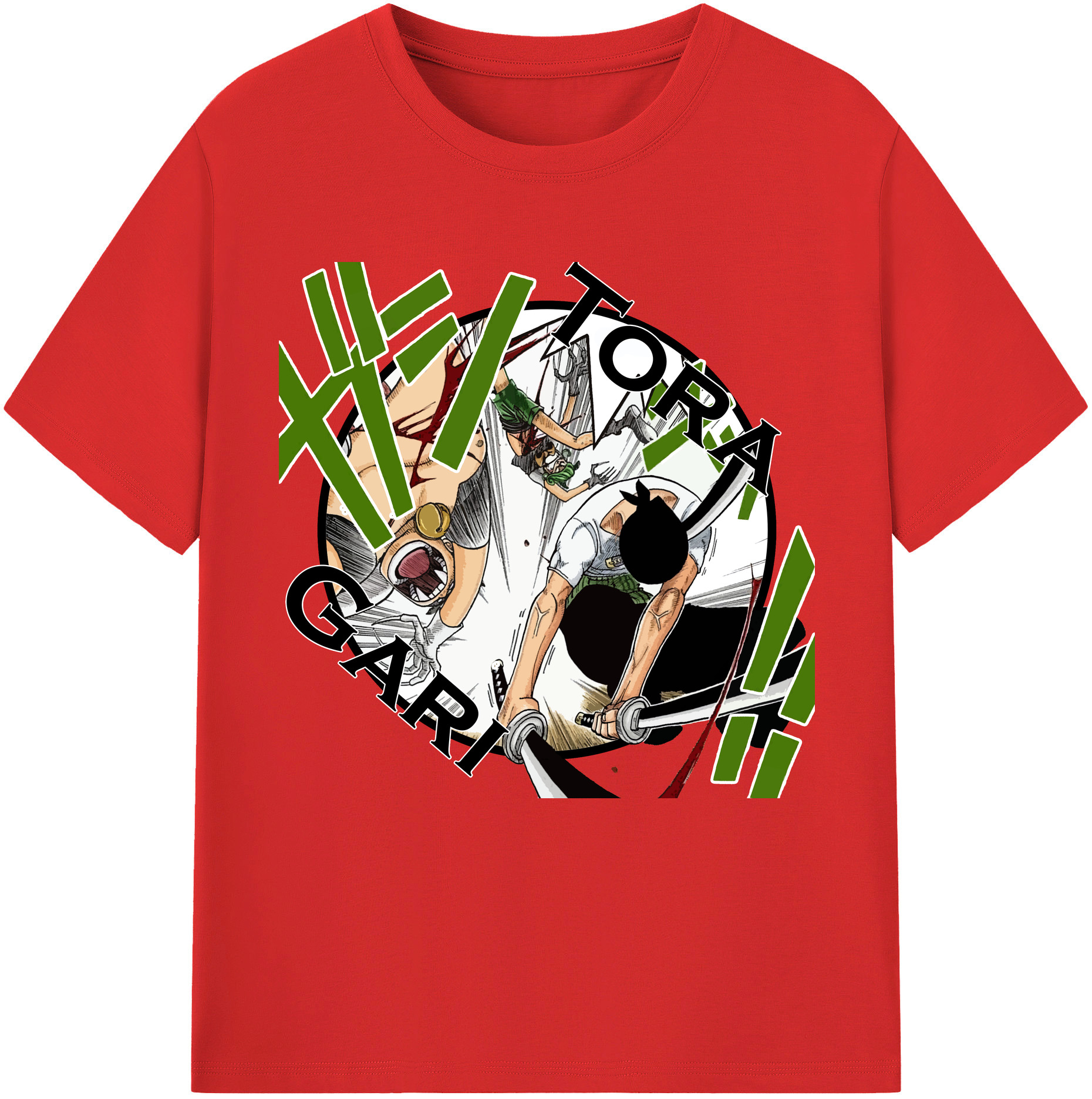ワンピース ロロノア・ゾロ ONE PIECE Roronoa Zoro レディースカジュアルプリントTシャツ（綿100％）