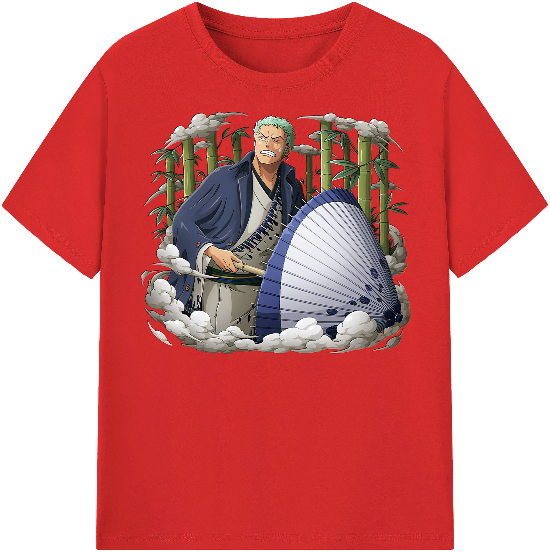 ワンピース ロロノア・ゾロ ONE PIECE Roronoa Zoro レディースカジュアルプリントTシャツ（綿100％）