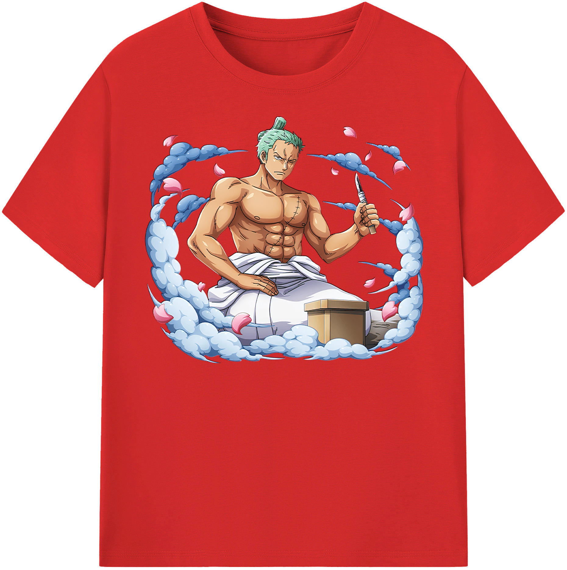 ワンピース ロロノア・ゾロ ONE PIECE Roronoa Zoro レディースカジュアルプリントTシャツ（綿100％）