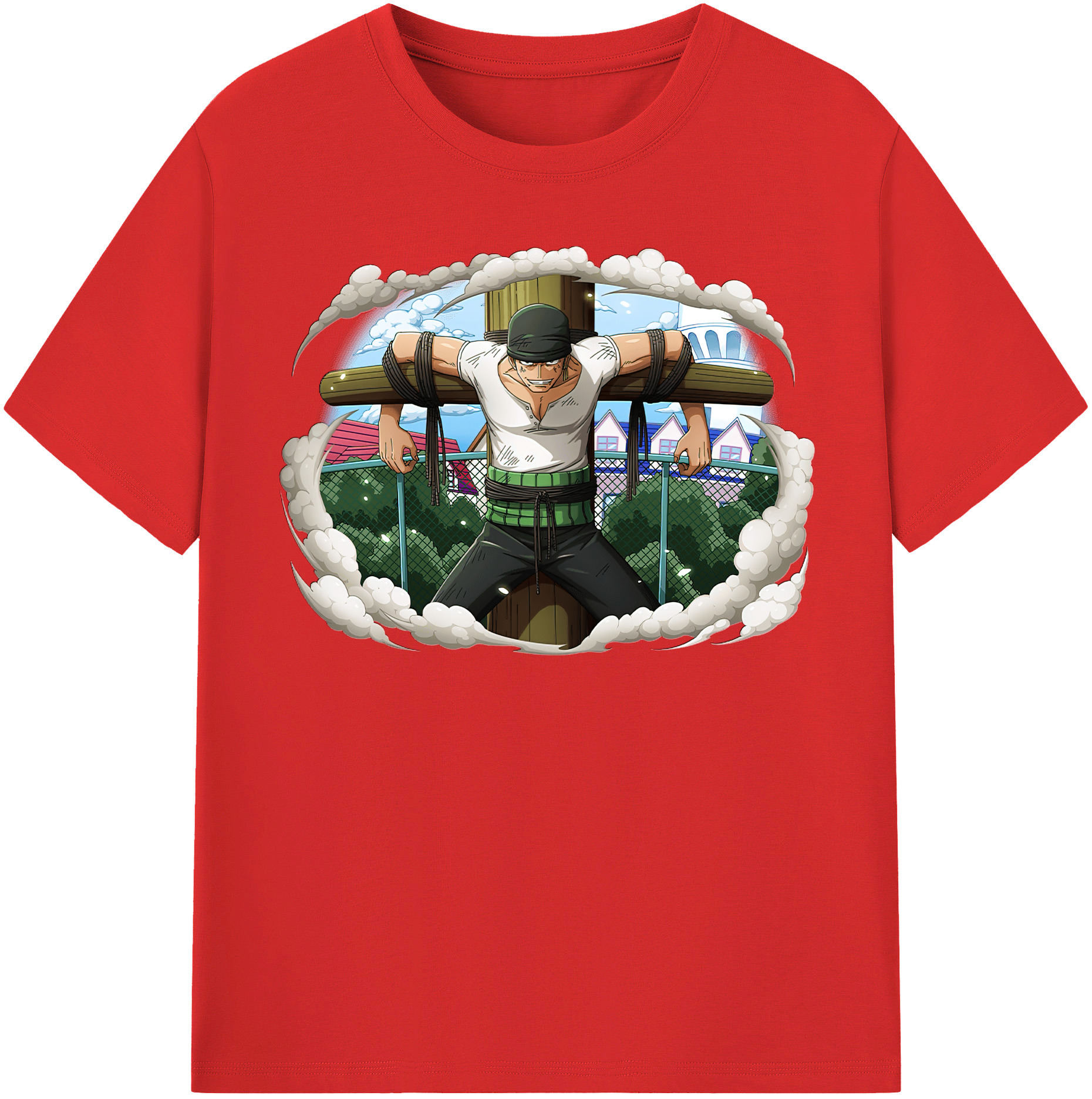 ワンピース ロロノア・ゾロ ONE PIECE Roronoa Zoro レディースカジュアルプリントTシャツ（綿100％）