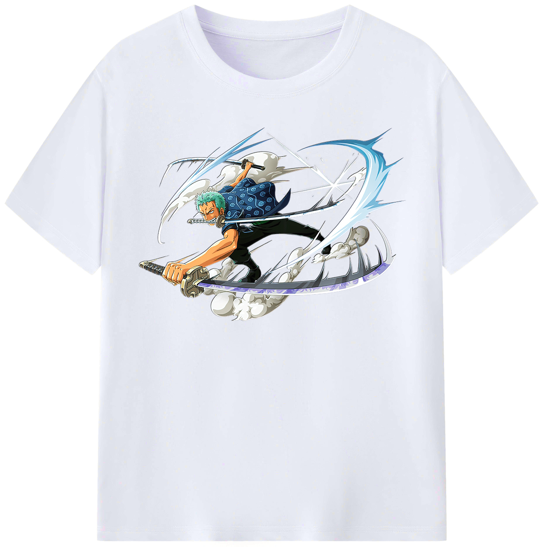ワンピース ロロノア・ゾロ ONE PIECE Roronoa Zoro レディースカジュアルプリントTシャツ（綿100％）