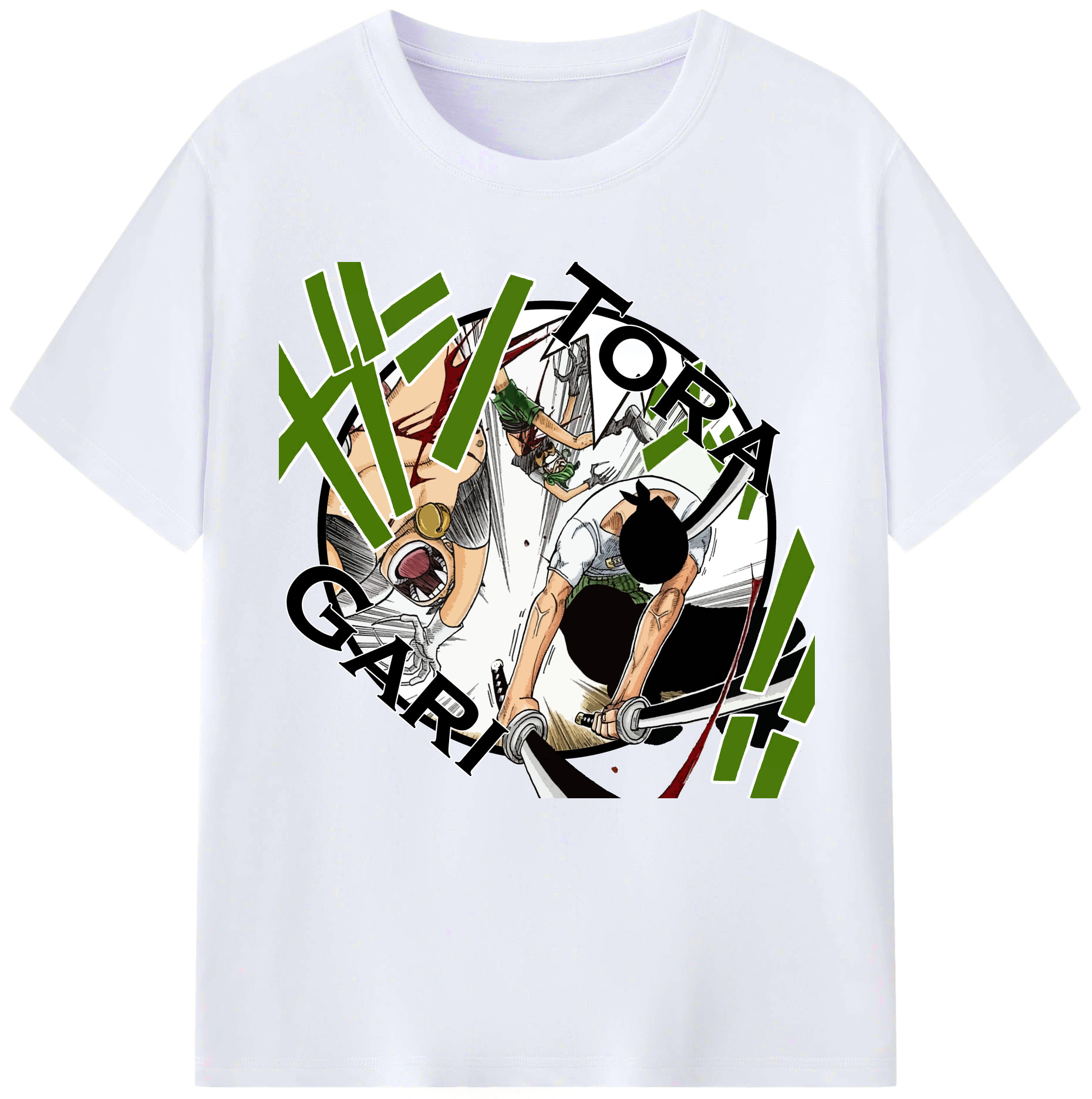 ワンピース ロロノア・ゾロ ONE PIECE Roronoa Zoro レディースカジュアルプリントTシャツ（綿100％）