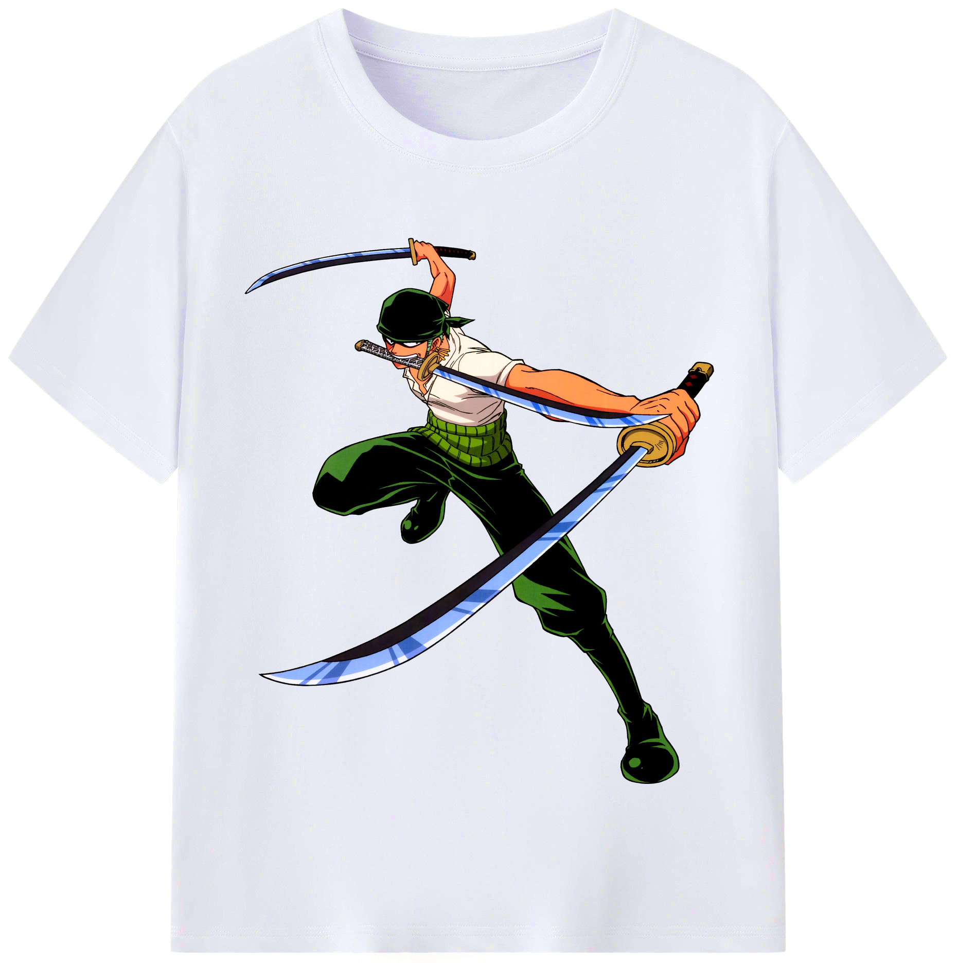 ワンピース ロロノア・ゾロ ONE PIECE Roronoa Zoro レディースカジュアルプリントTシャツ（綿100％）