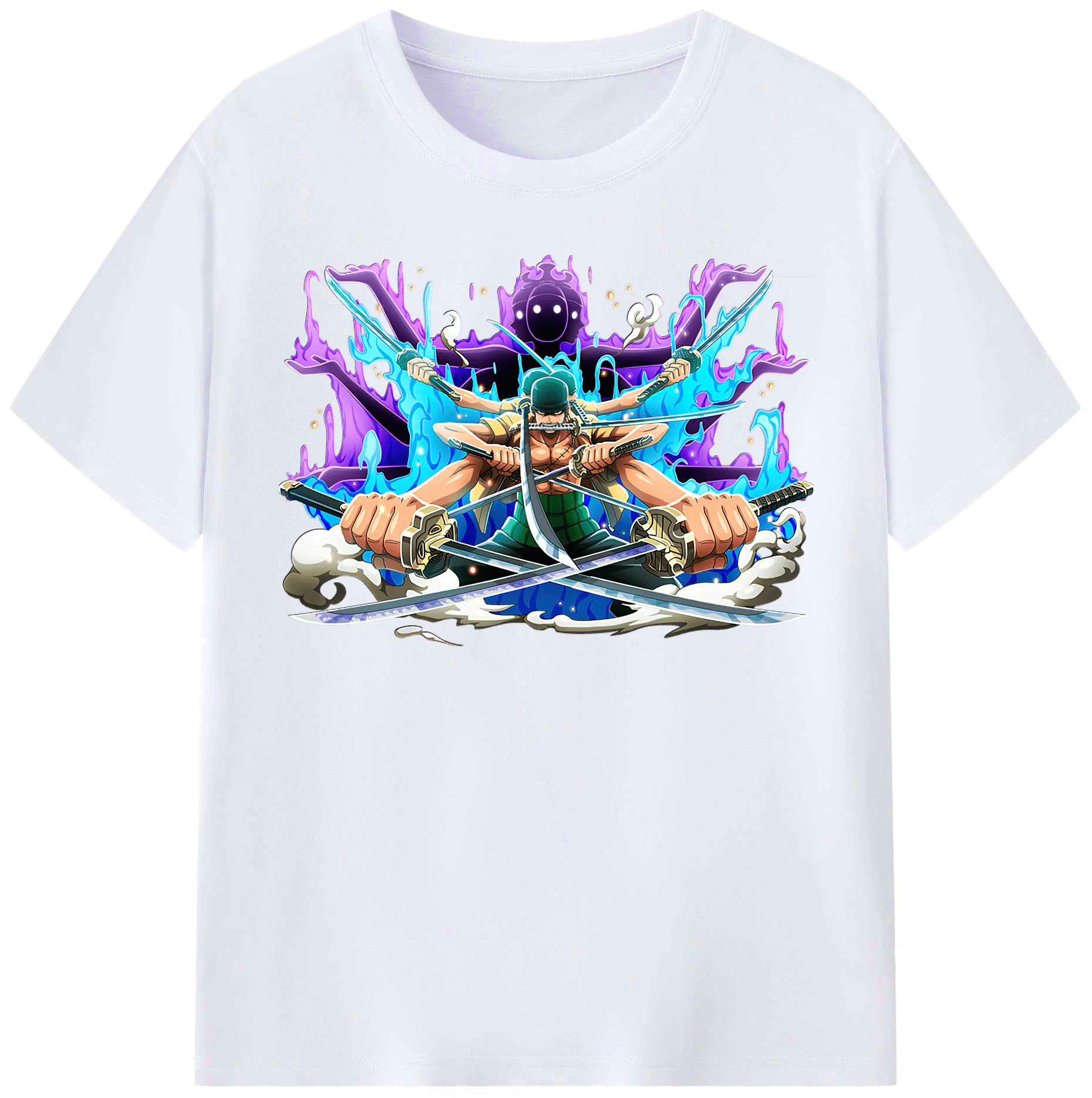 ワンピース ロロノア・ゾロ ONE PIECE Roronoa Zoro レディースカジュアルプリントTシャツ（綿100％）