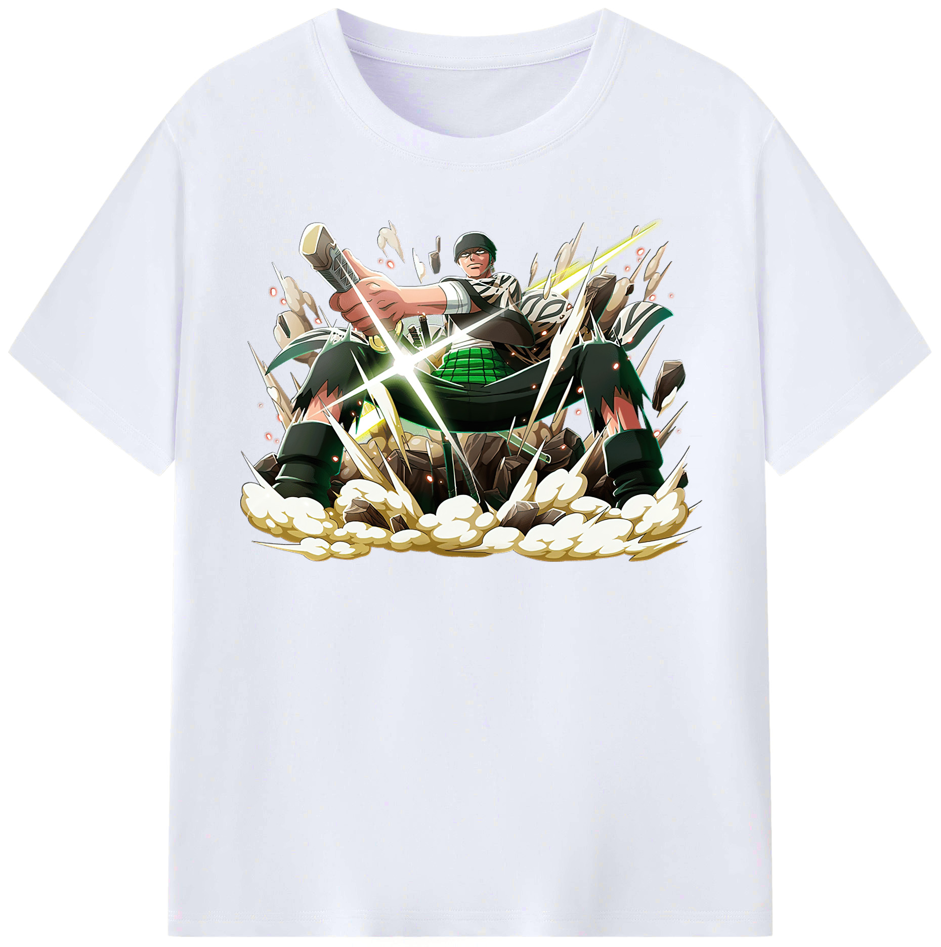 ワンピース ロロノア・ゾロ ONE PIECE Roronoa Zoro レディースカジュアルプリントTシャツ（綿100％）