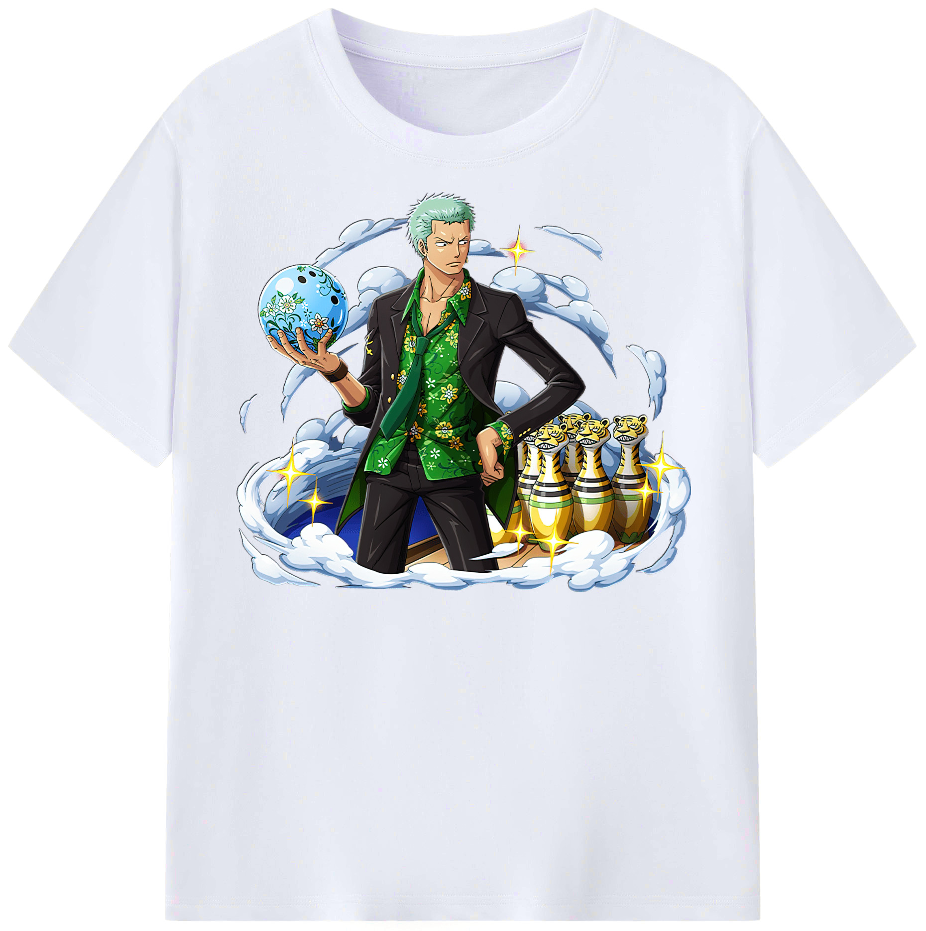 ワンピース ロロノア・ゾロ ONE PIECE Roronoa Zoro レディースカジュアルプリントTシャツ（綿100％）
