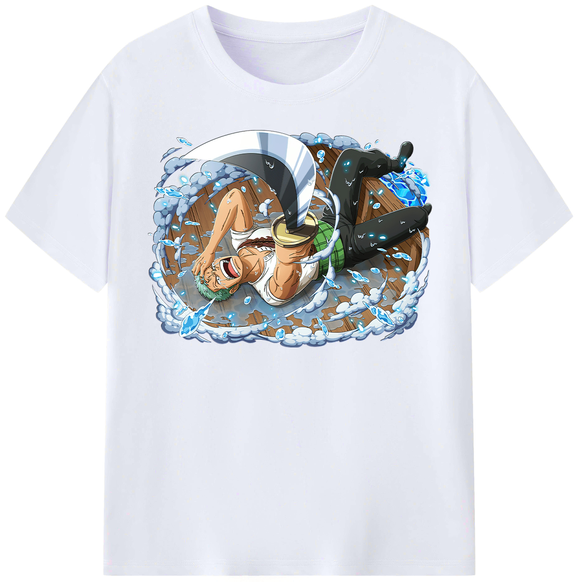 ワンピース ロロノア・ゾロ ONE PIECE Roronoa Zoro レディースカジュアルプリントTシャツ（綿100％）