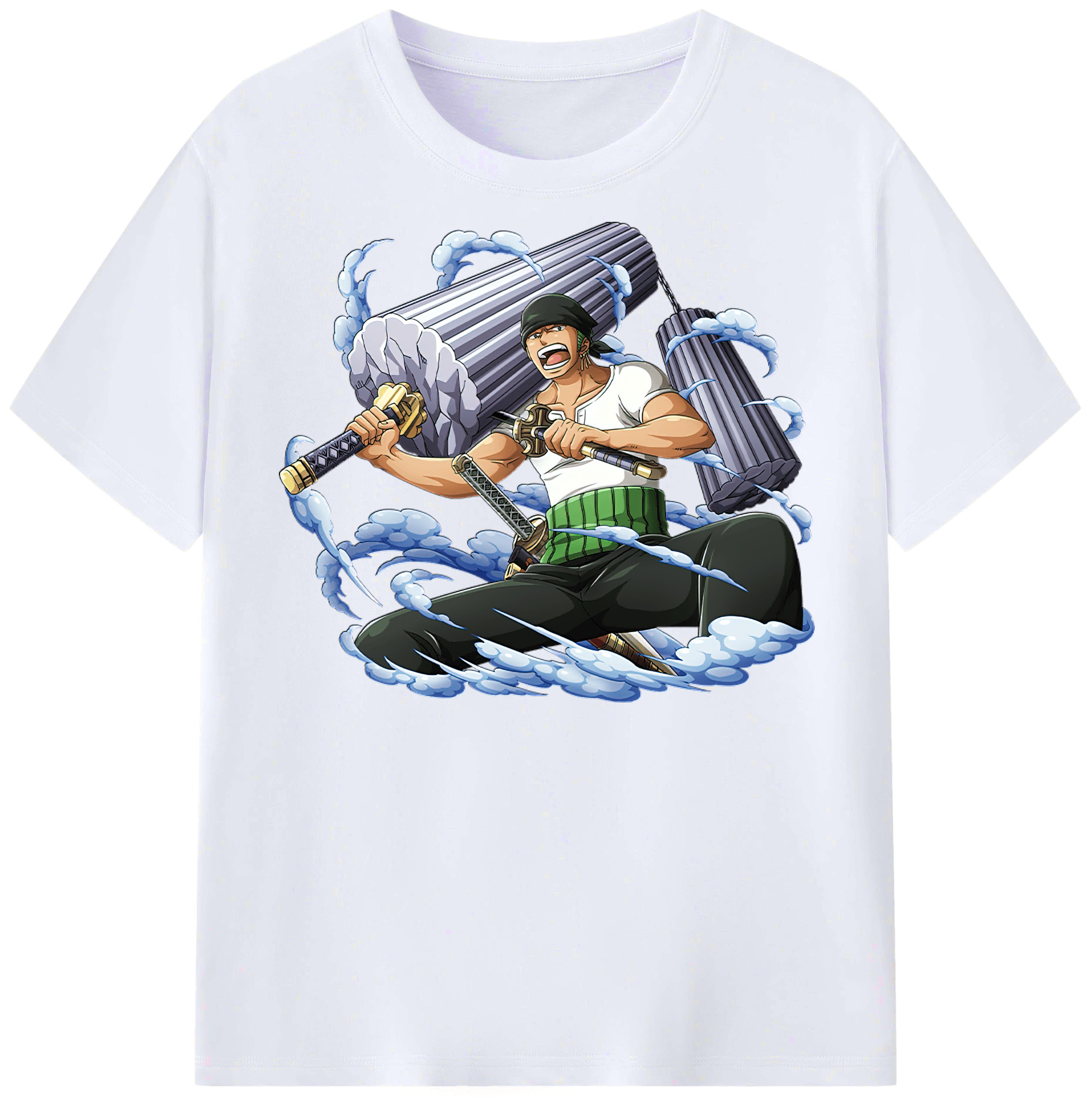 ワンピース ロロノア・ゾロ ONE PIECE Roronoa Zoro レディースカジュアルプリントTシャツ（綿100％）