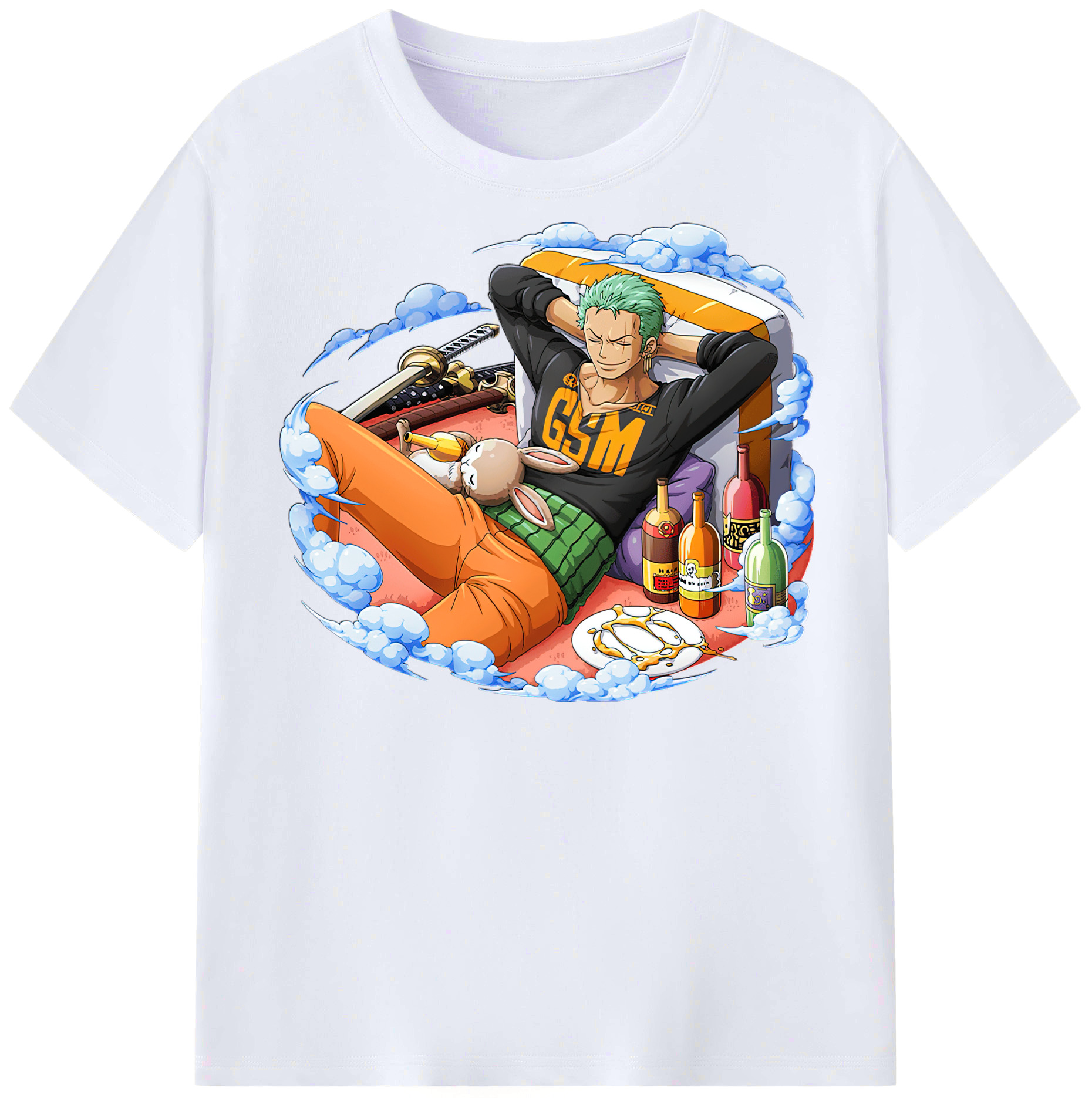 ワンピース ロロノア・ゾロ ONE PIECE Roronoa Zoro レディースカジュアルプリントTシャツ（綿100％）