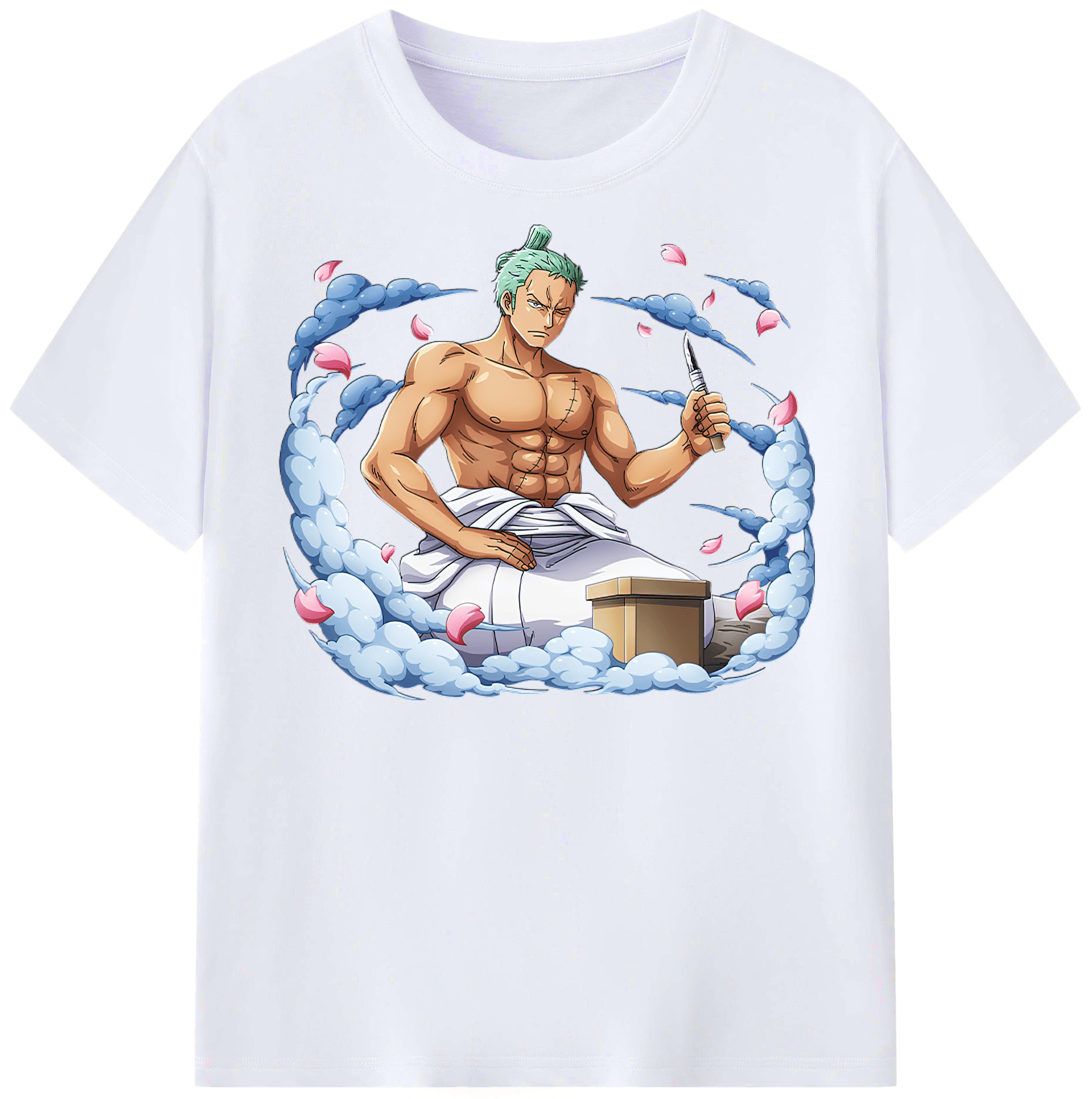 ワンピース ロロノア・ゾロ ONE PIECE Roronoa Zoro レディースカジュアルプリントTシャツ（綿100％）