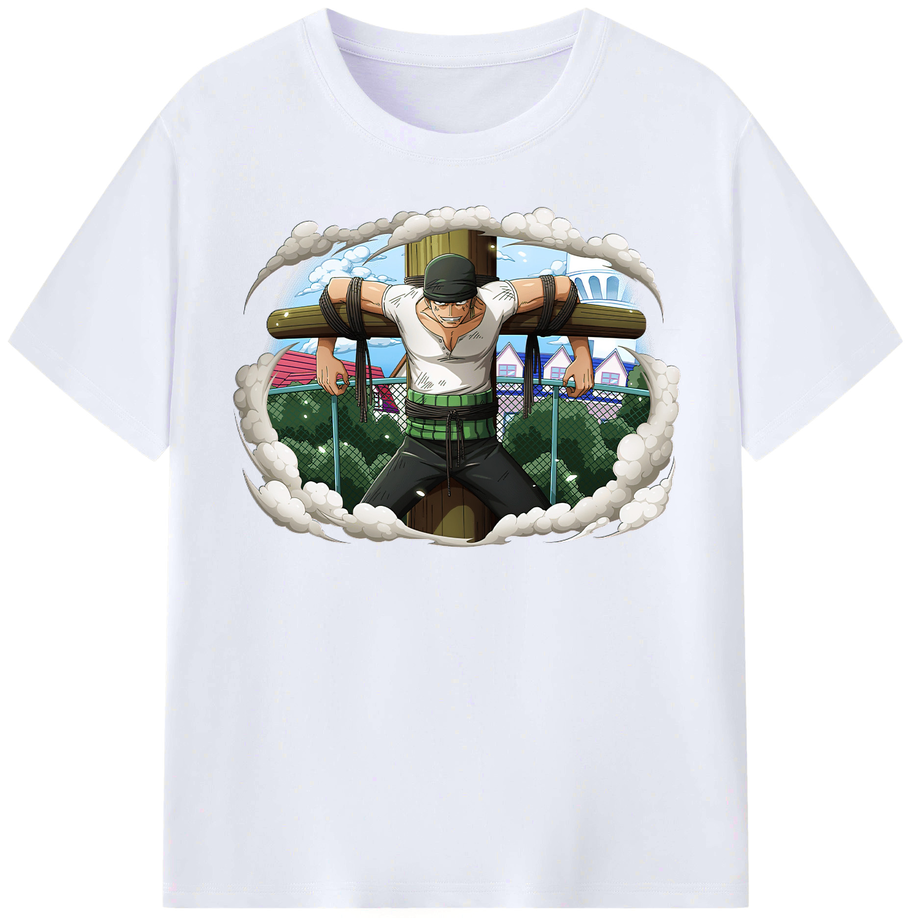 ワンピース ロロノア・ゾロ ONE PIECE Roronoa Zoro レディースカジュアルプリントTシャツ（綿100％）