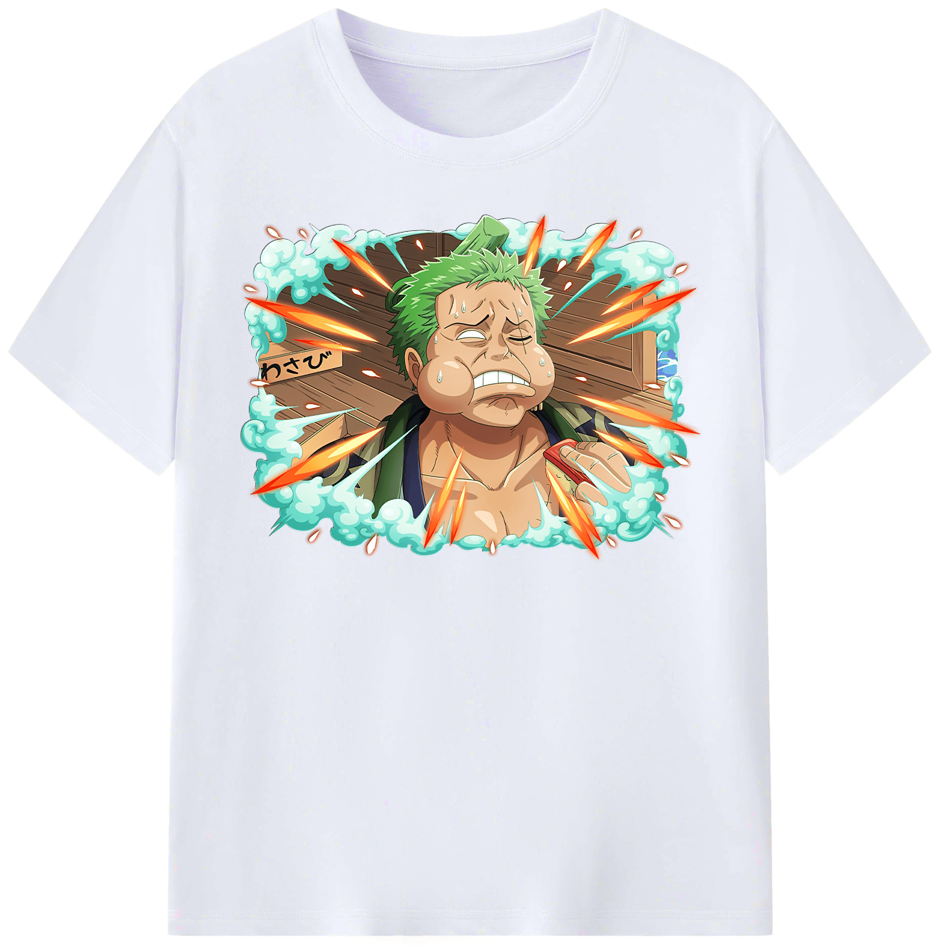 ワンピース ロロノア・ゾロ ONE PIECE Roronoa Zoro レディースカジュアルプリントTシャツ（綿100％）