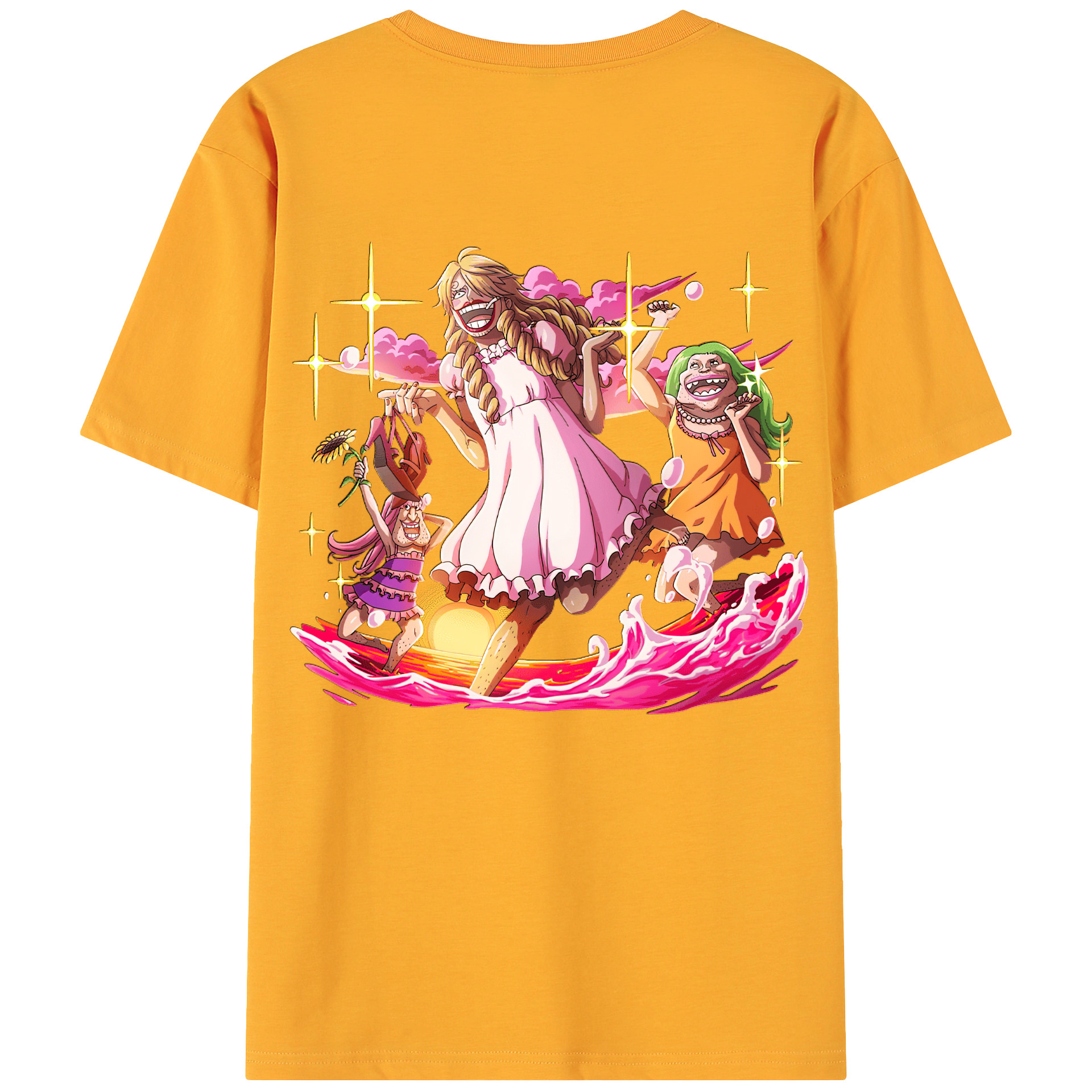 （画像用） ワンピース サンジ ONE PIECE Sanji 綿100％ メンズ半袖Tシャツ（バックプリント） 通気性