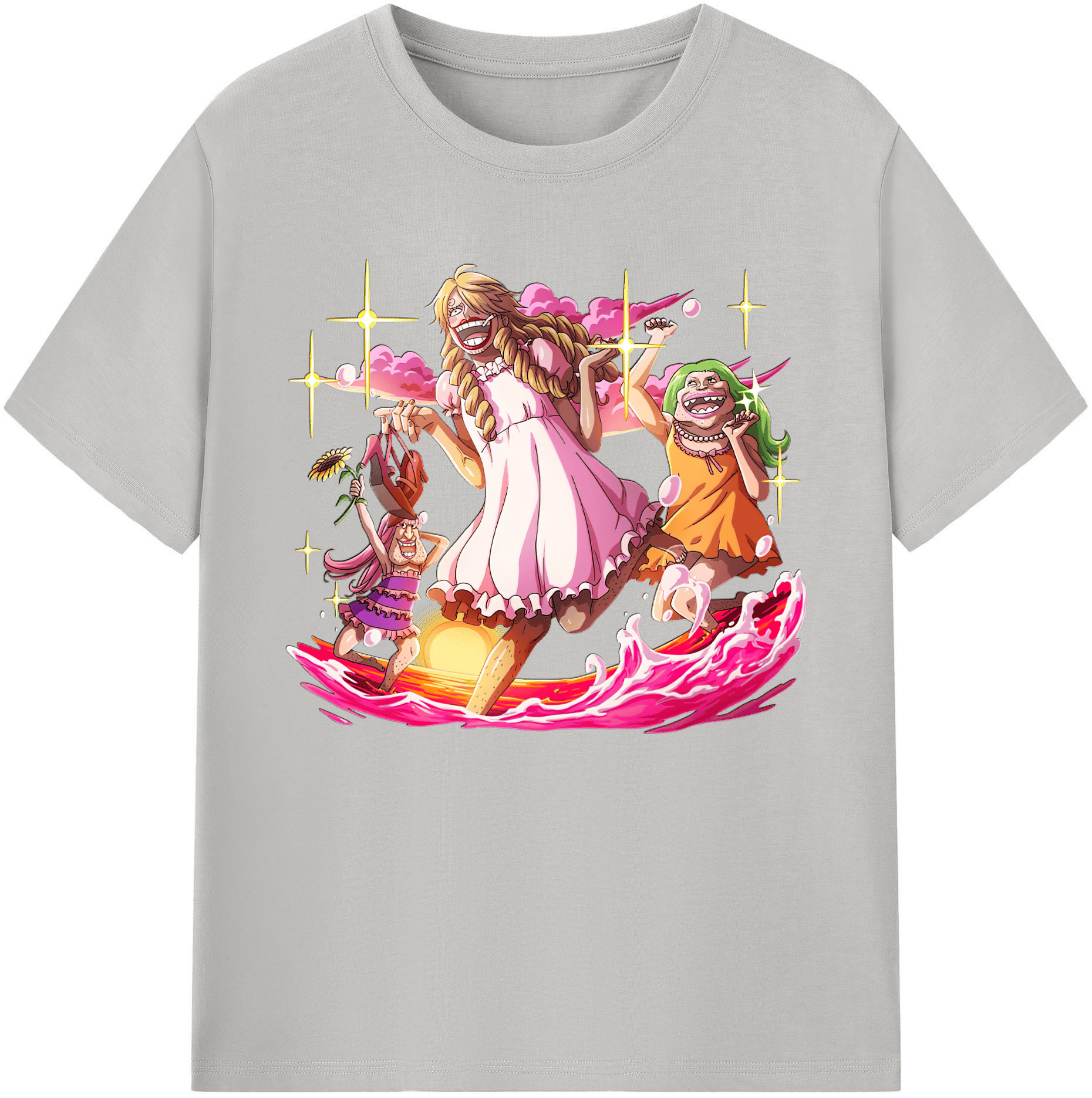 （画像用） ワンピース サンジ ONE PIECE Sanji 綿100％ メンズ半袖Tシャツ｜肌触りやわらか＆通気性
