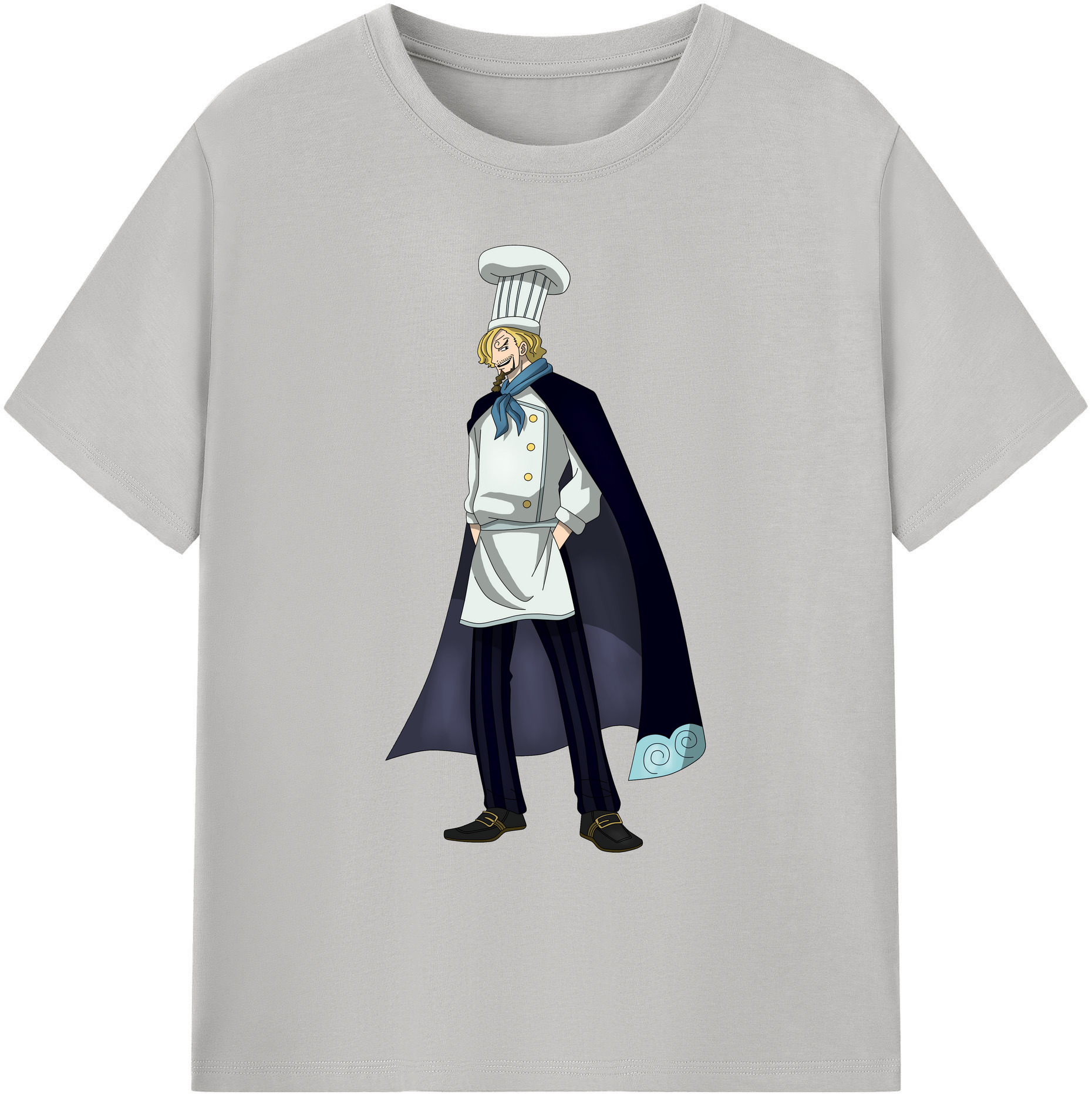 （画像用） ワンピース サンジ ONE PIECE Sanji 綿100％ メンズ半袖Tシャツ｜肌触りやわらか＆通気性