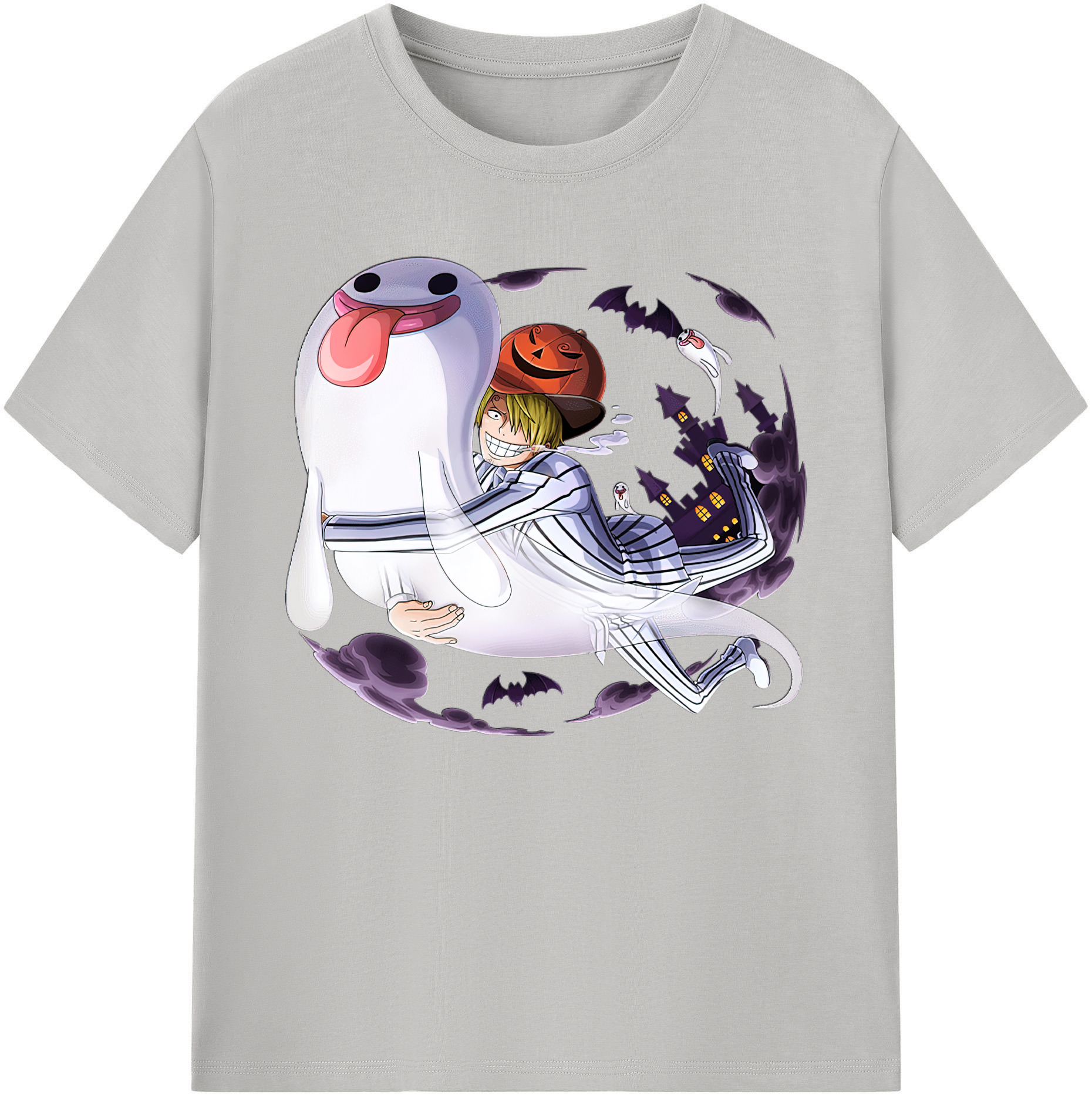 （画像用） ワンピース サンジ ONE PIECE Sanji 綿100％ メンズ半袖Tシャツ｜肌触りやわらか＆通気性
