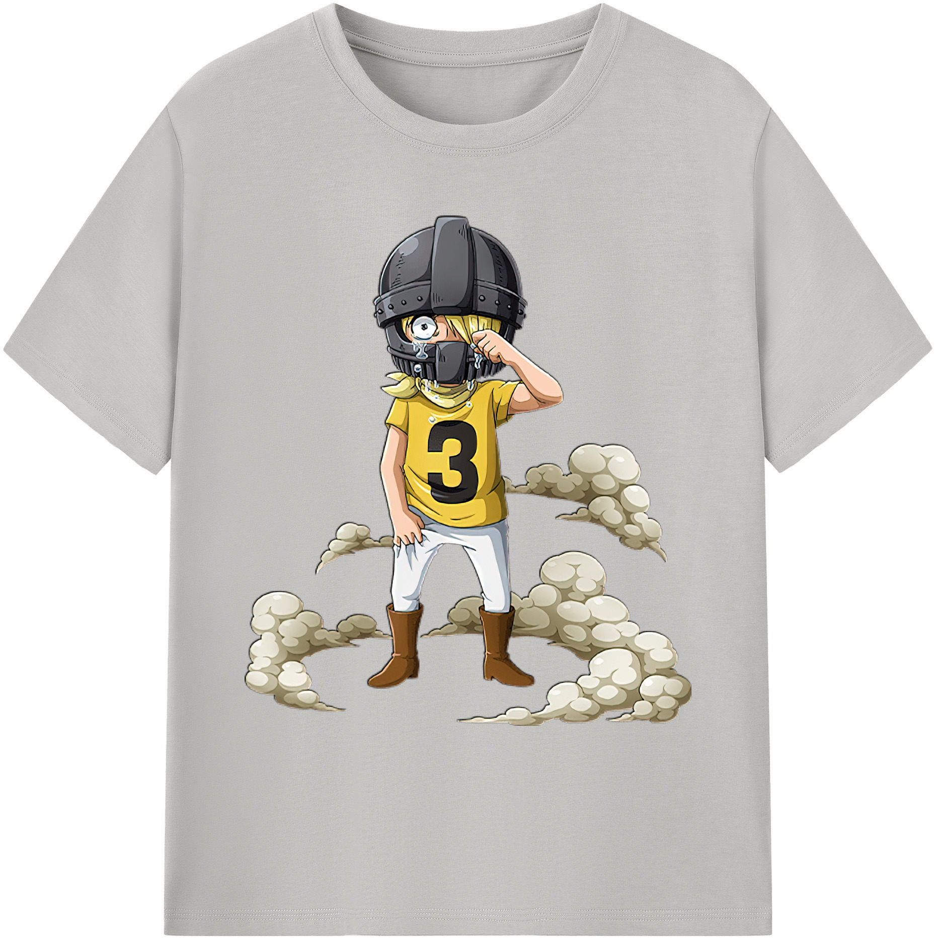 （画像用） ワンピース サンジ ONE PIECE Sanji 綿100％ メンズ半袖Tシャツ｜肌触りやわらか＆通気性