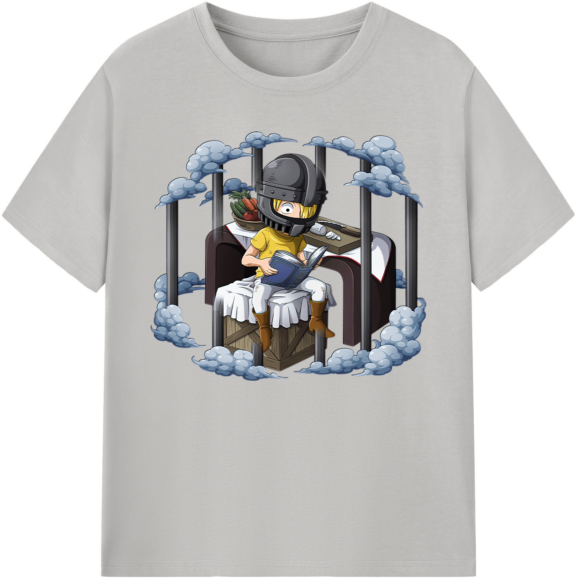 （画像用） ワンピース サンジ ONE PIECE Sanji 綿100％ メンズ半袖Tシャツ｜肌触りやわらか＆通気性