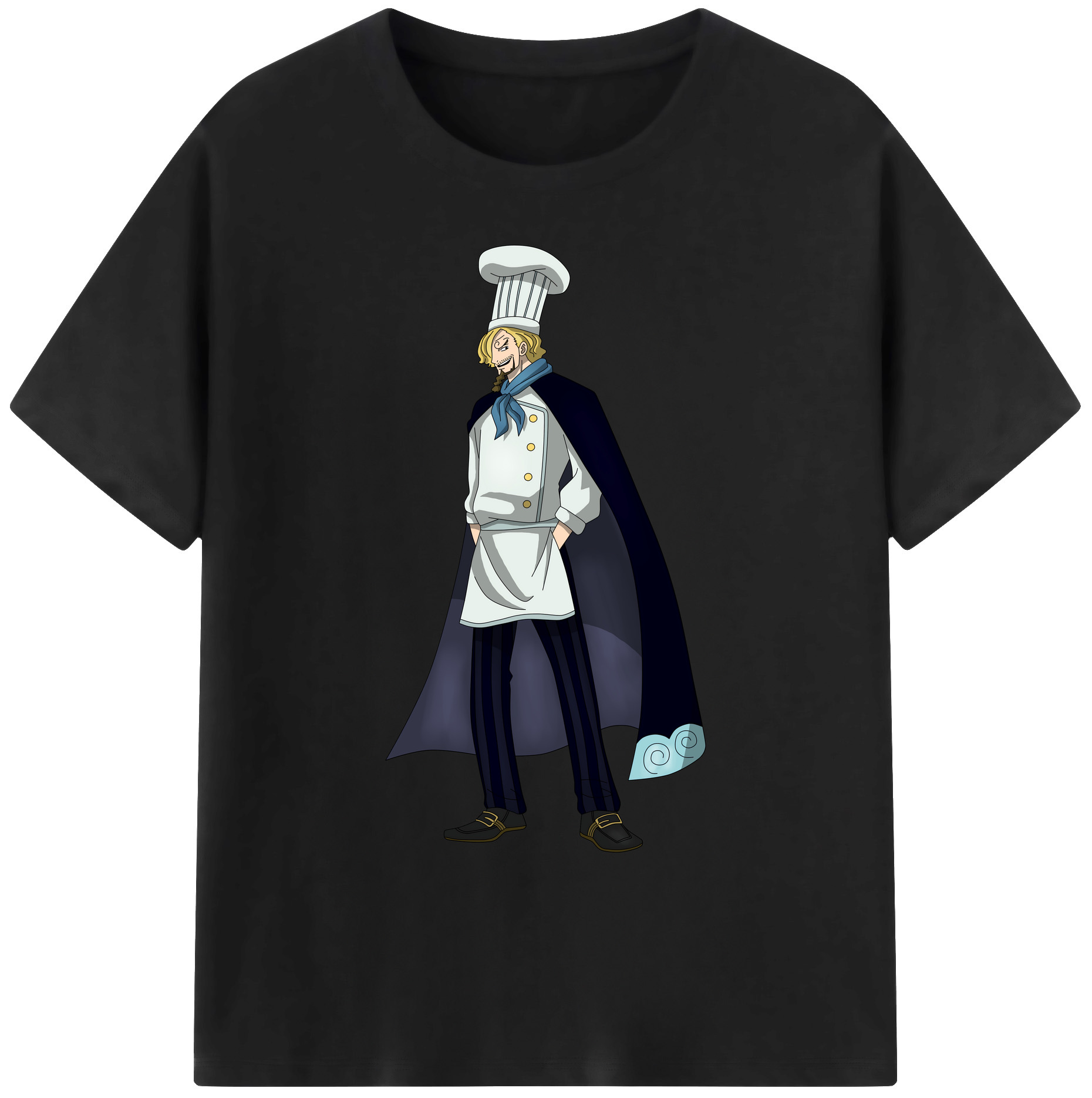 （画像用） ワンピース サンジ ONE PIECE Sanji 綿100％ メンズ半袖Tシャツ｜肌触りやわらか＆通気性