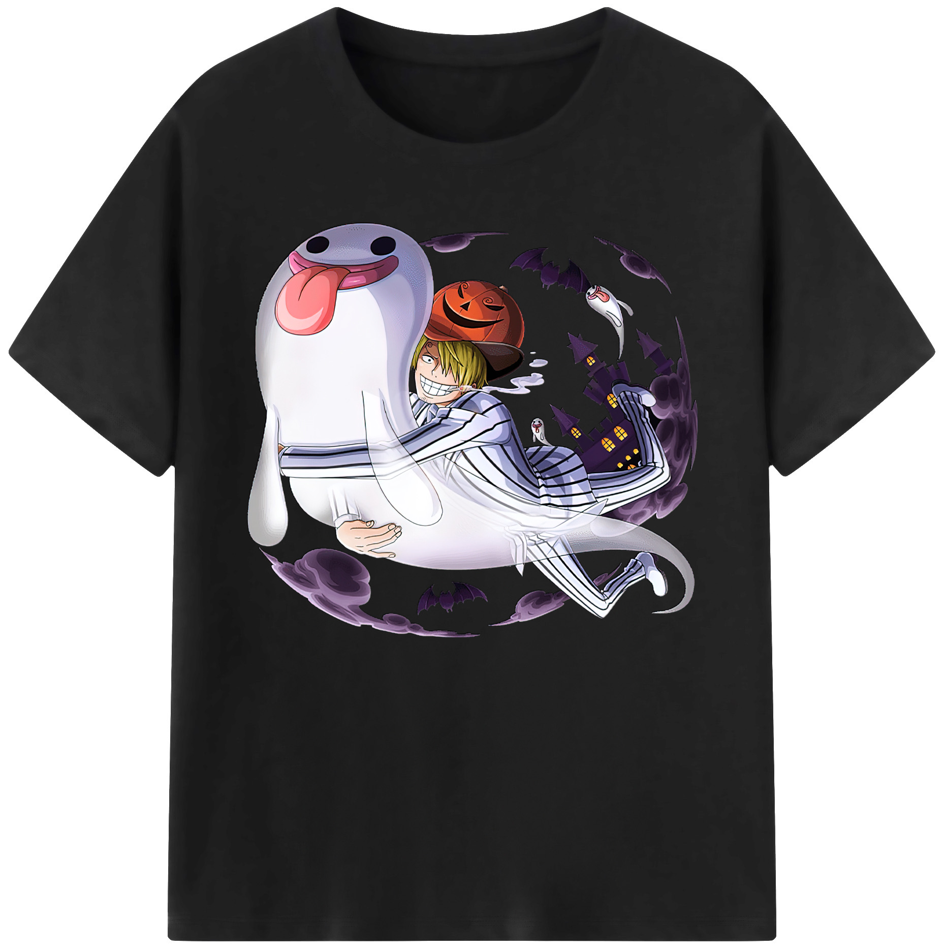 （画像用） ワンピース サンジ ONE PIECE Sanji 綿100％ メンズ半袖Tシャツ｜肌触りやわらか＆通気性