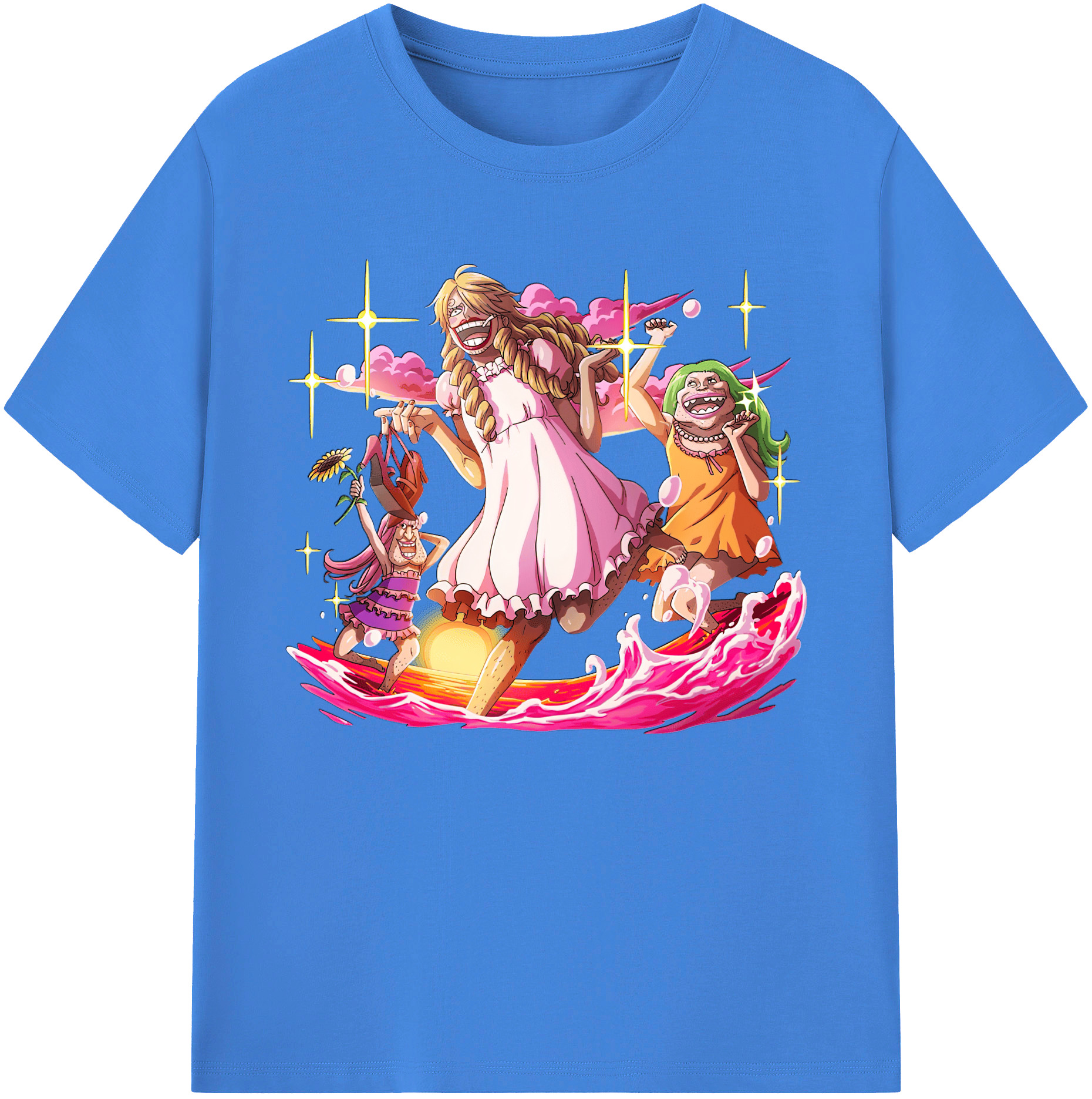 （画像用） ワンピース サンジ ONE PIECE Sanji 綿100％ メンズ半袖Tシャツ｜肌触りやわらか＆通気性