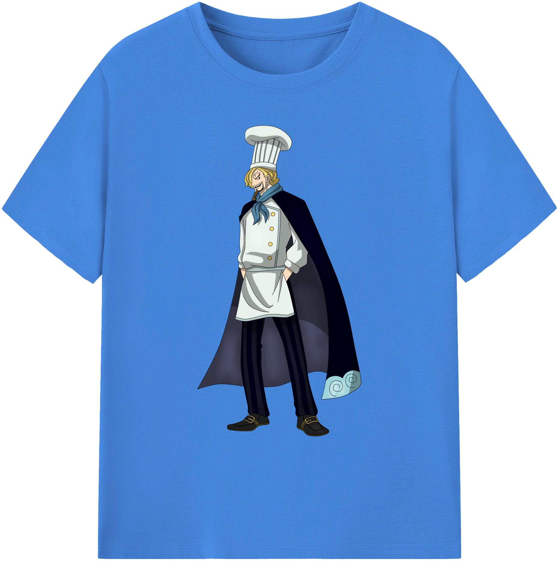 （画像用） ワンピース サンジ ONE PIECE Sanji 綿100％ メンズ半袖Tシャツ｜肌触りやわらか＆通気性