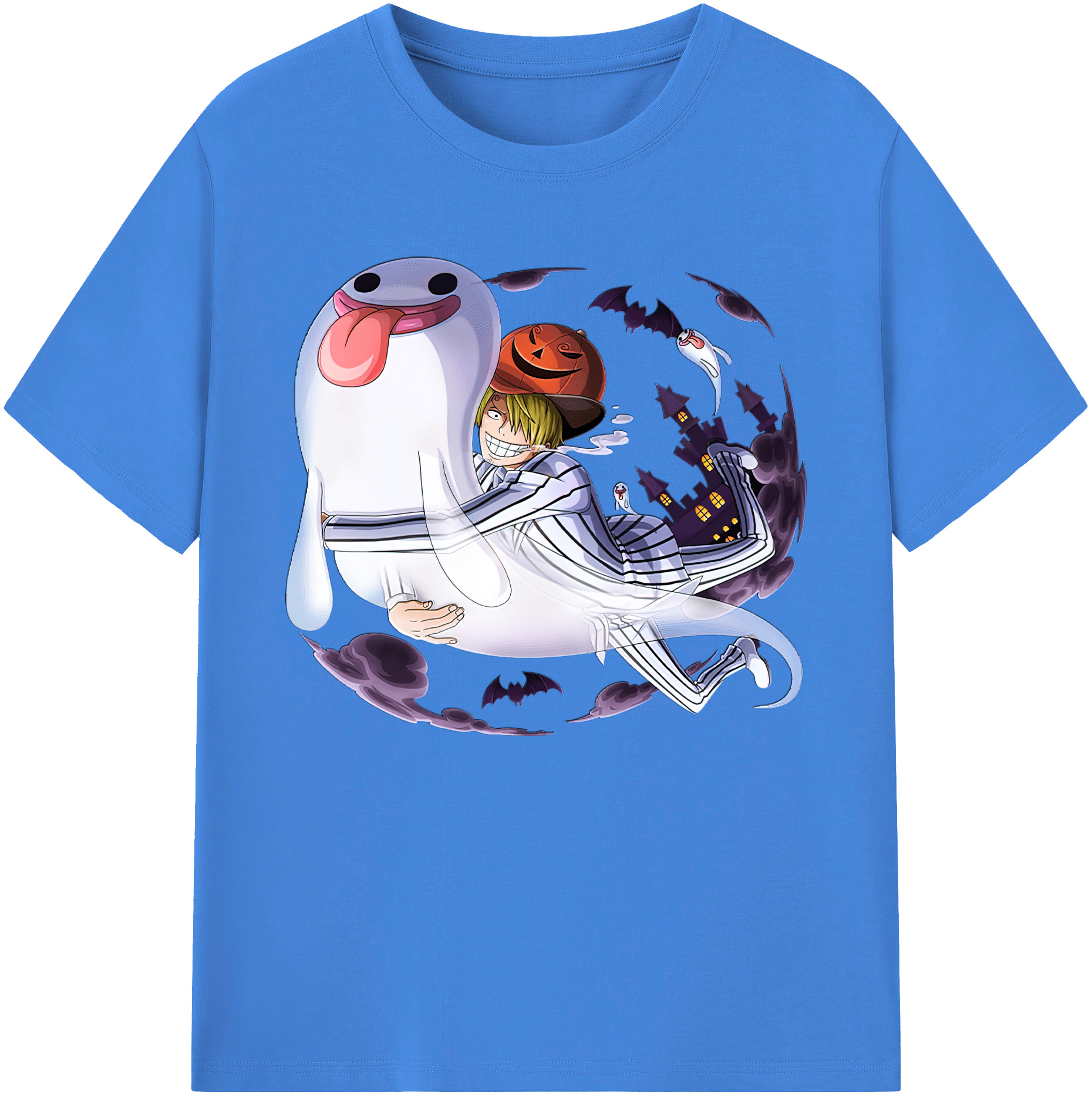 （画像用） ワンピース サンジ ONE PIECE Sanji 綿100％ メンズ半袖Tシャツ｜肌触りやわらか＆通気性