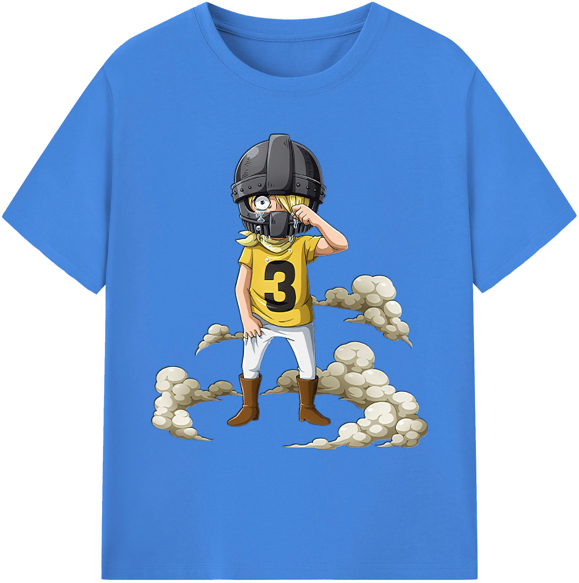 （画像用） ワンピース サンジ ONE PIECE Sanji 綿100％ メンズ半袖Tシャツ｜肌触りやわらか＆通気性