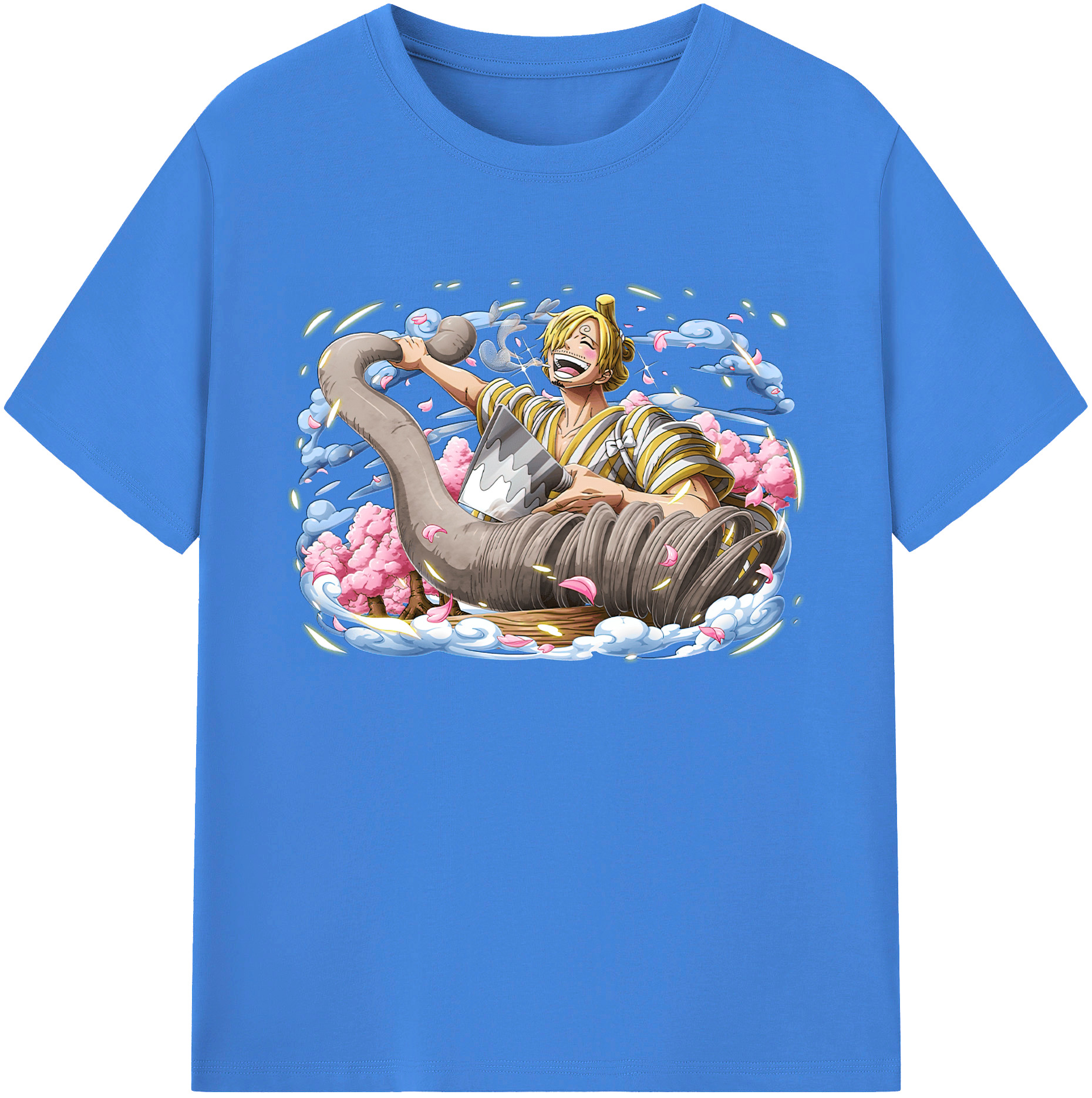 （画像用） ワンピース サンジ ONE PIECE Sanji 綿100％ メンズ半袖Tシャツ｜肌触りやわらか＆通気性