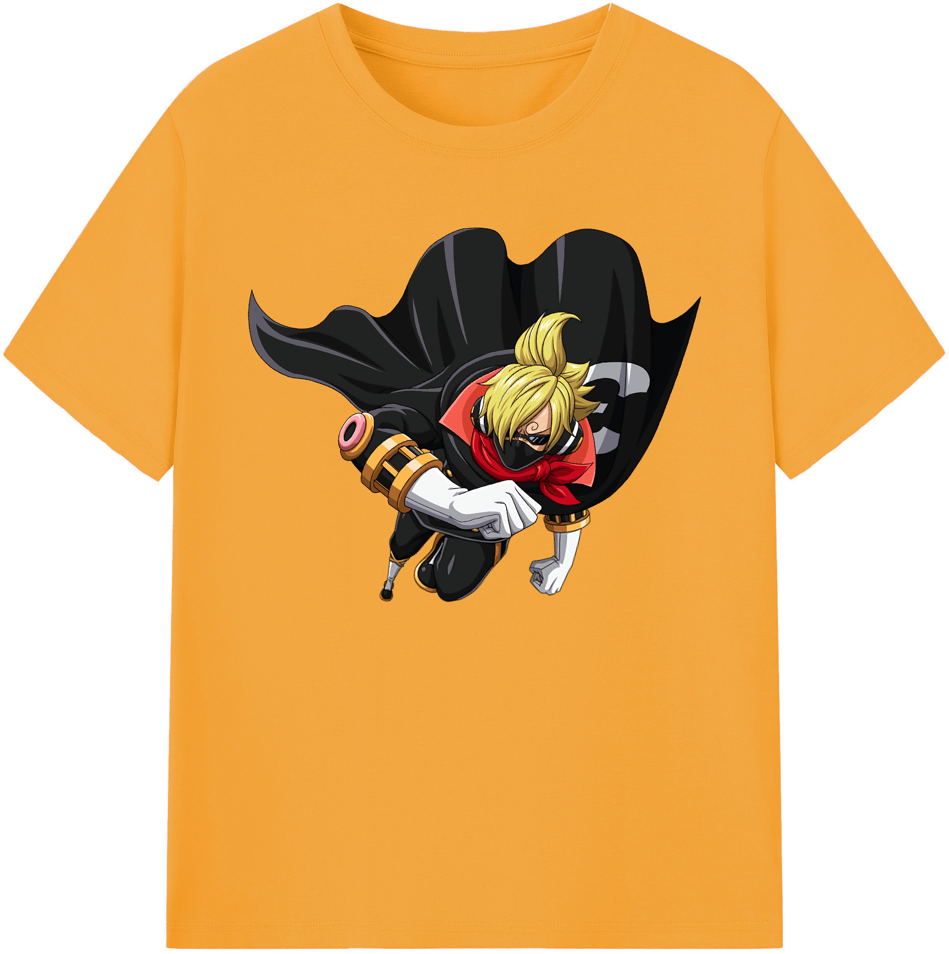 （画像用） ワンピース サンジ ONE PIECE Sanji 綿100％ メンズ半袖Tシャツ｜肌触りやわらか＆通気性