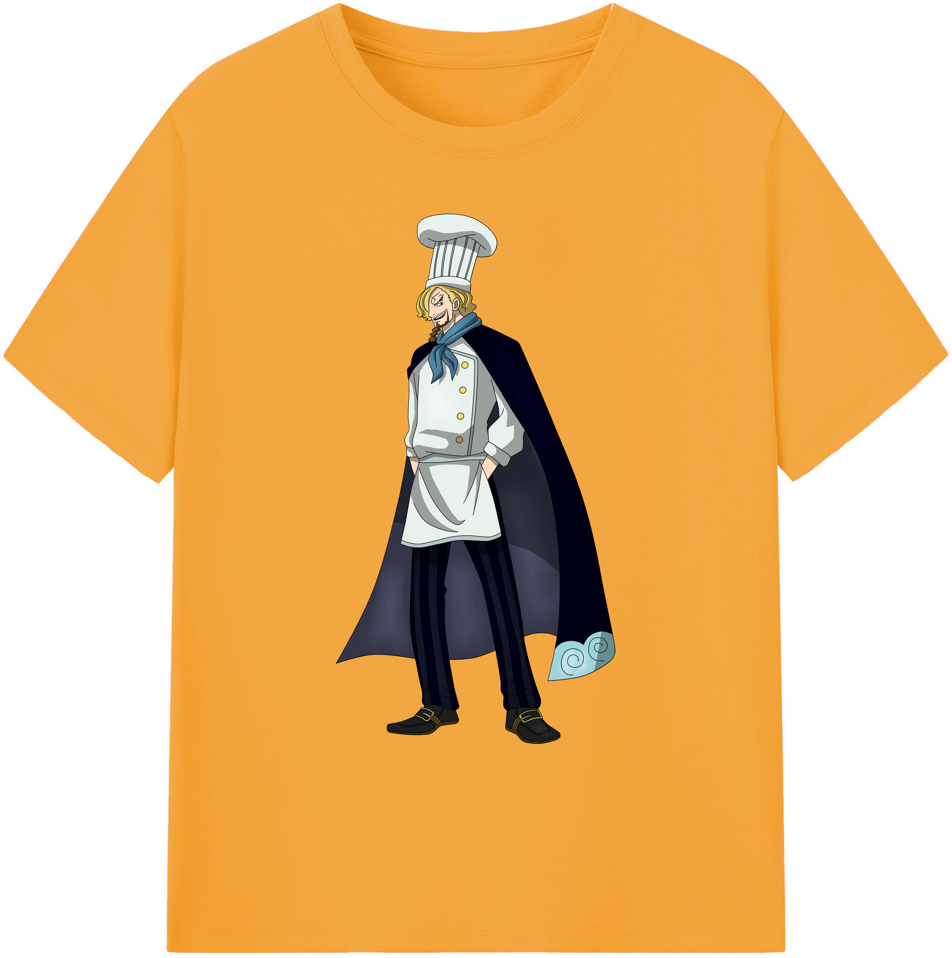 （画像用） ワンピース サンジ ONE PIECE Sanji 綿100％ メンズ半袖Tシャツ｜肌触りやわらか＆通気性