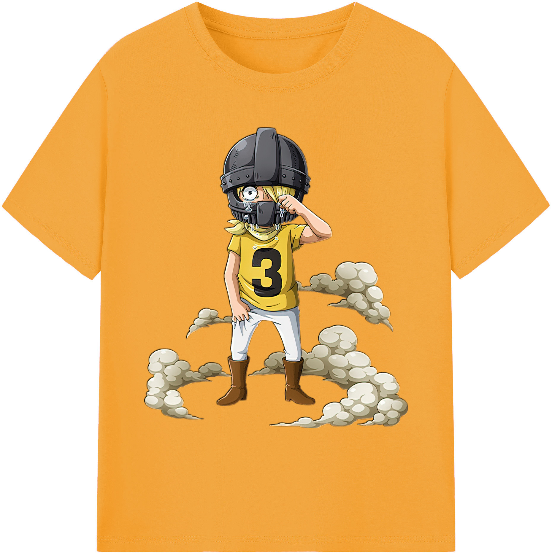 （画像用） ワンピース サンジ ONE PIECE Sanji 綿100％ メンズ半袖Tシャツ｜肌触りやわらか＆通気性
