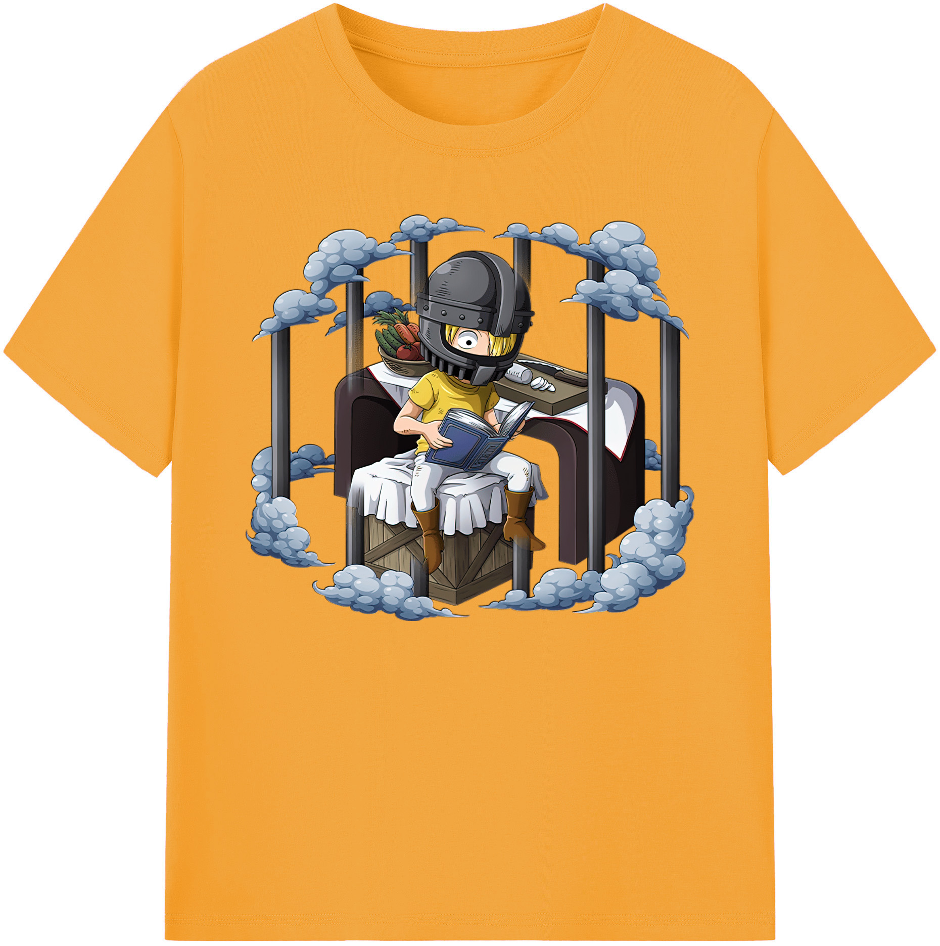 （画像用） ワンピース サンジ ONE PIECE Sanji 綿100％ メンズ半袖Tシャツ｜肌触りやわらか＆通気性