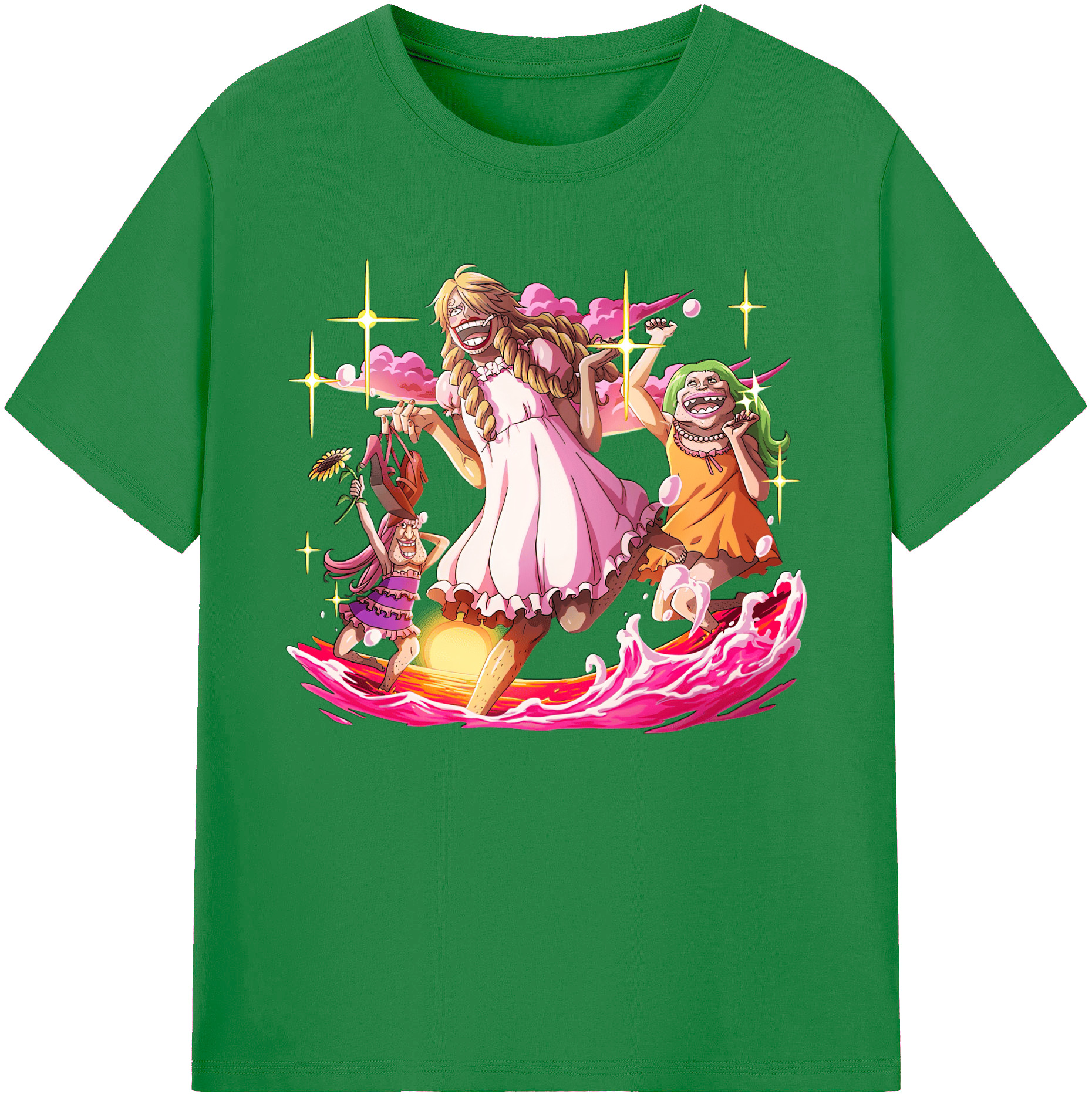 （画像用） ワンピース サンジ ONE PIECE Sanji 綿100％ メンズ半袖Tシャツ｜肌触りやわらか＆通気性