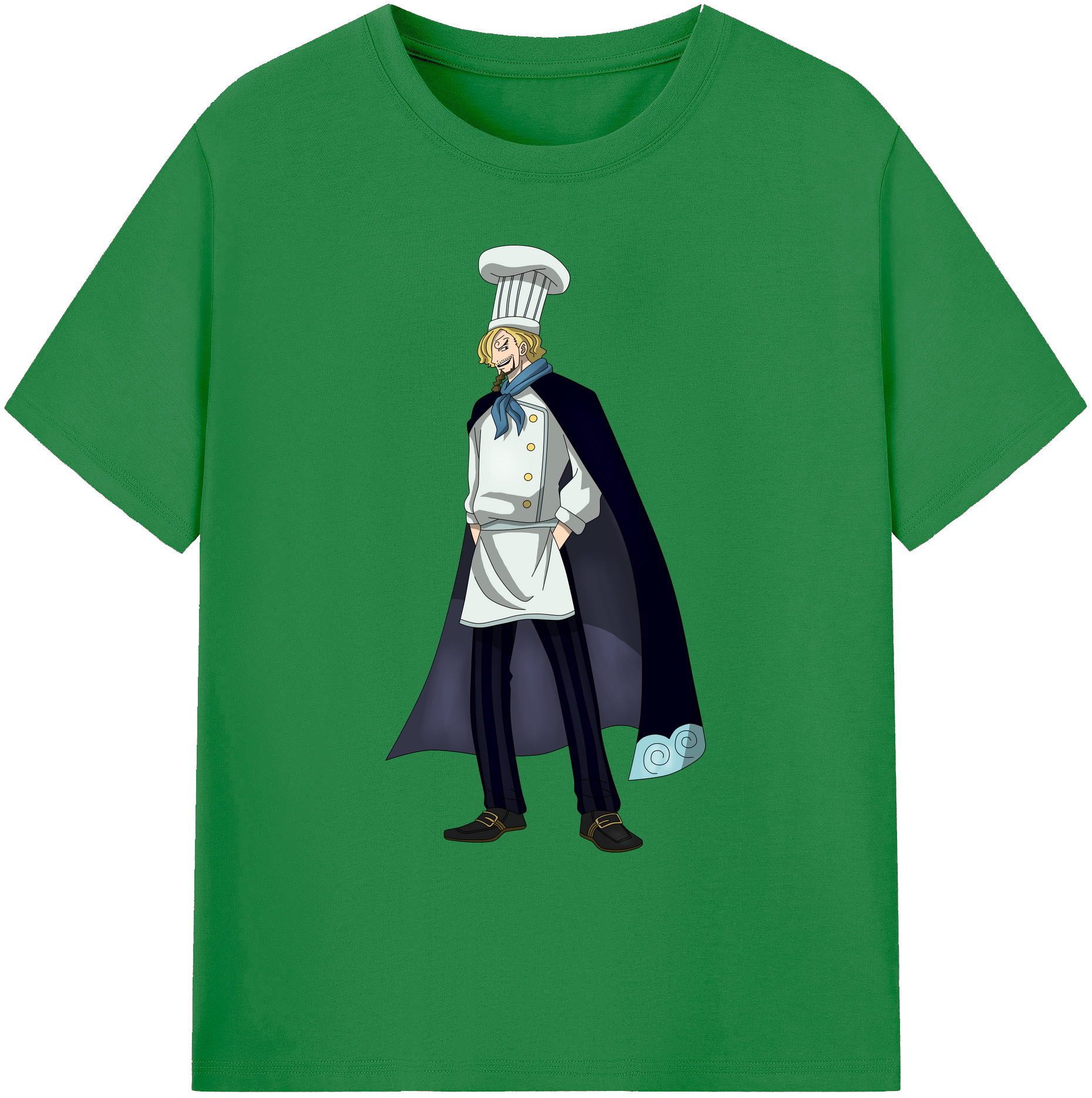 （画像用） ワンピース サンジ ONE PIECE Sanji 綿100％ メンズ半袖Tシャツ｜肌触りやわらか＆通気性