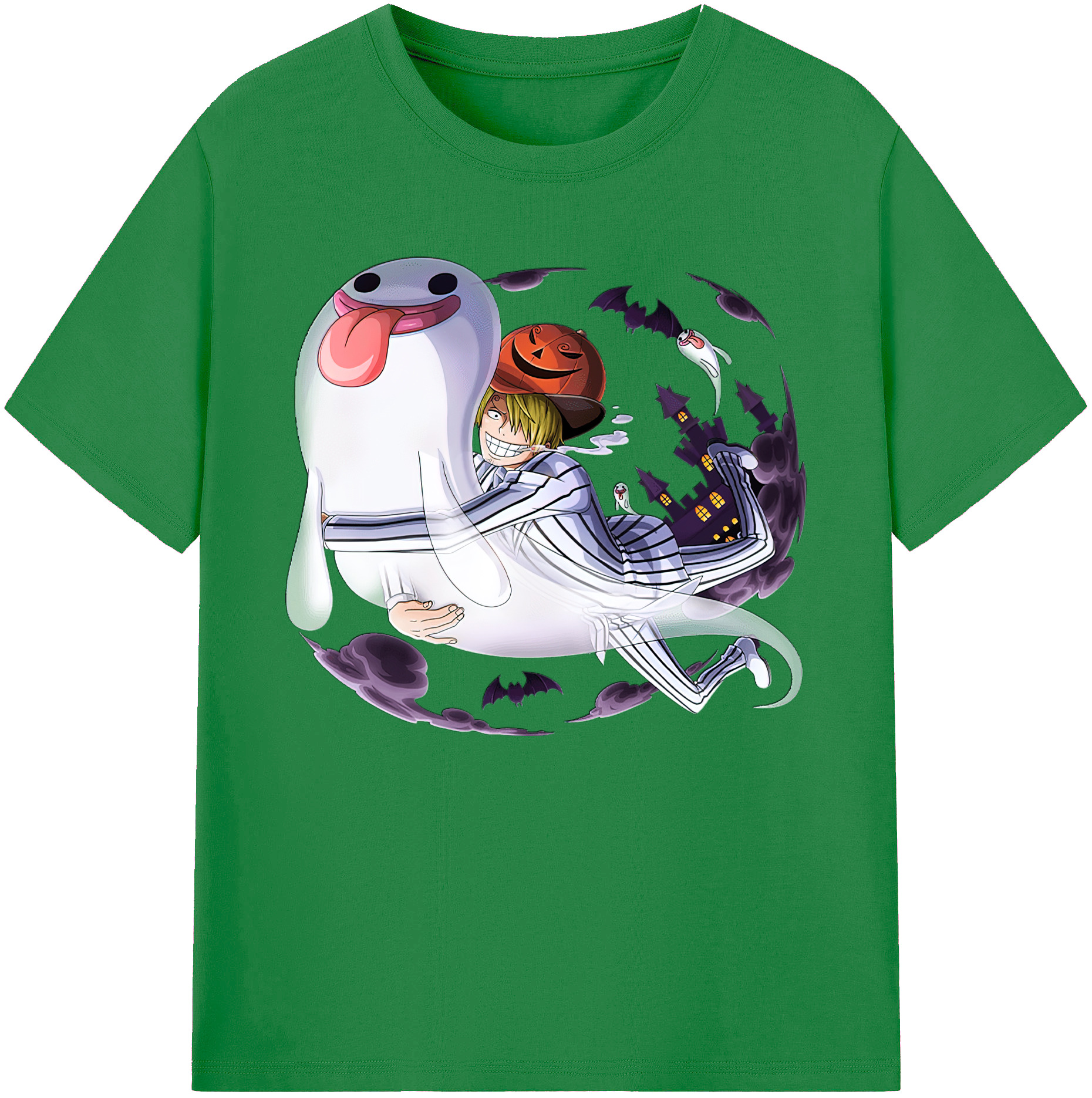 （画像用） ワンピース サンジ ONE PIECE Sanji 綿100％ メンズ半袖Tシャツ｜肌触りやわらか＆通気性