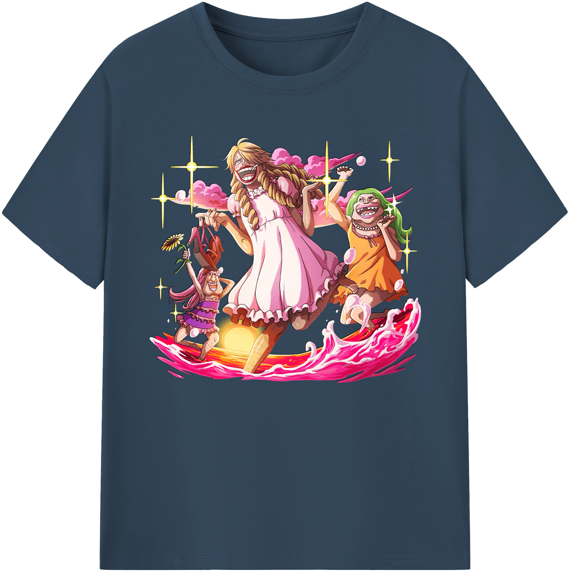 （画像用） ワンピース サンジ ONE PIECE Sanji 綿100％ メンズ半袖Tシャツ｜肌触りやわらか＆通気性