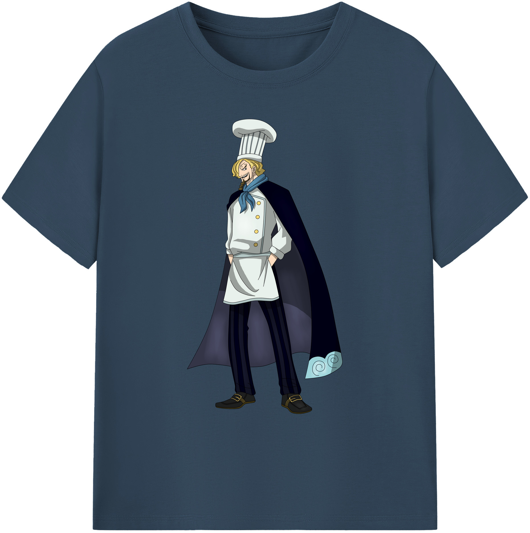 （画像用） ワンピース サンジ ONE PIECE Sanji 綿100％ メンズ半袖Tシャツ｜肌触りやわらか＆通気性