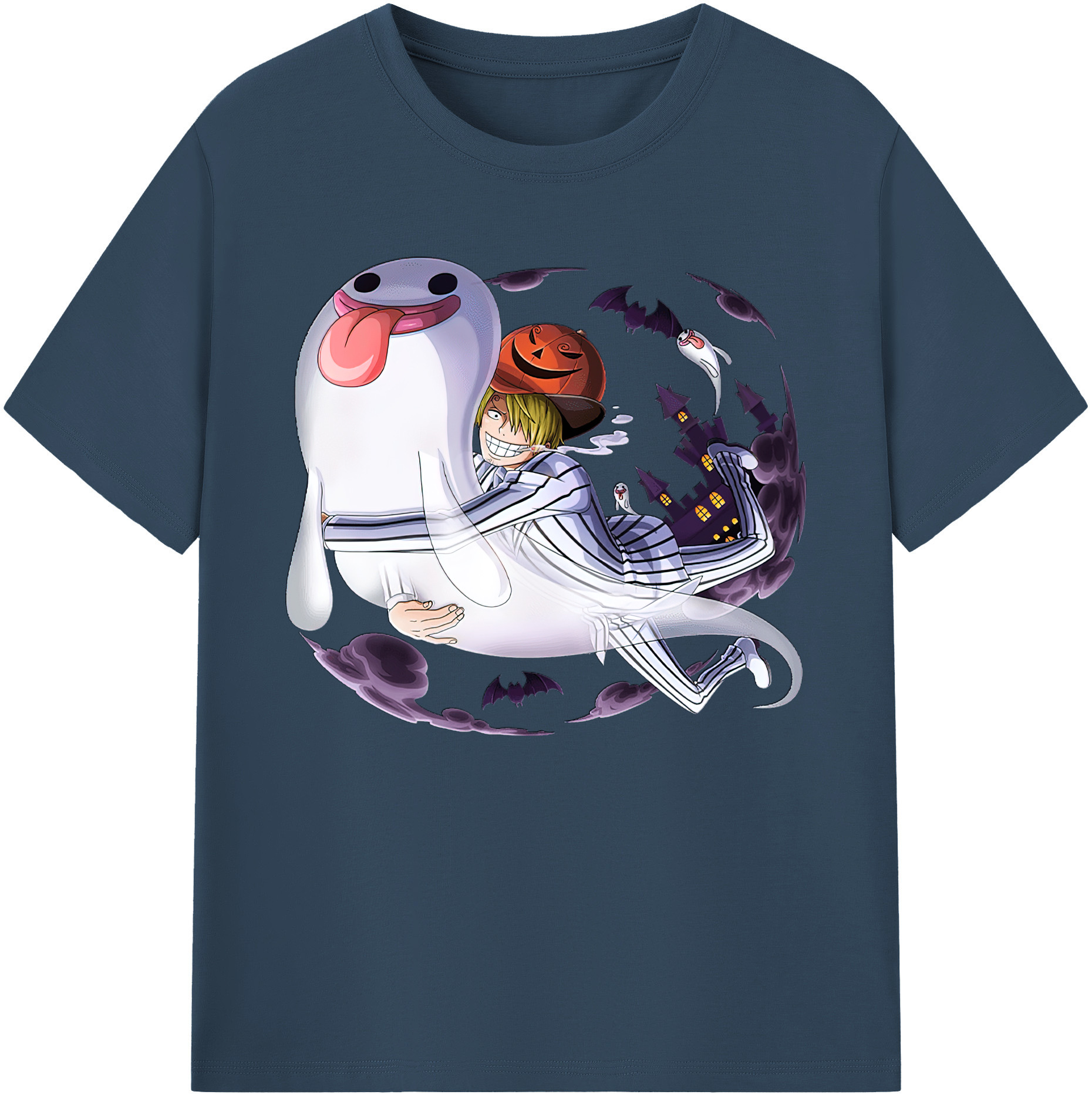 （画像用） ワンピース サンジ ONE PIECE Sanji 綿100％ メンズ半袖Tシャツ｜肌触りやわらか＆通気性
