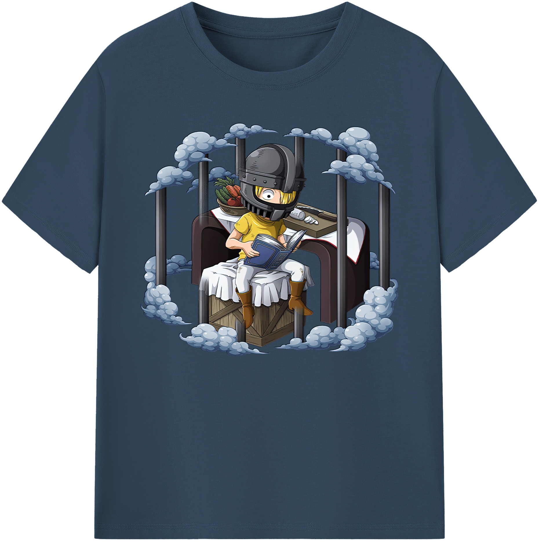 （画像用） ワンピース サンジ ONE PIECE Sanji 綿100％ メンズ半袖Tシャツ｜肌触りやわらか＆通気性