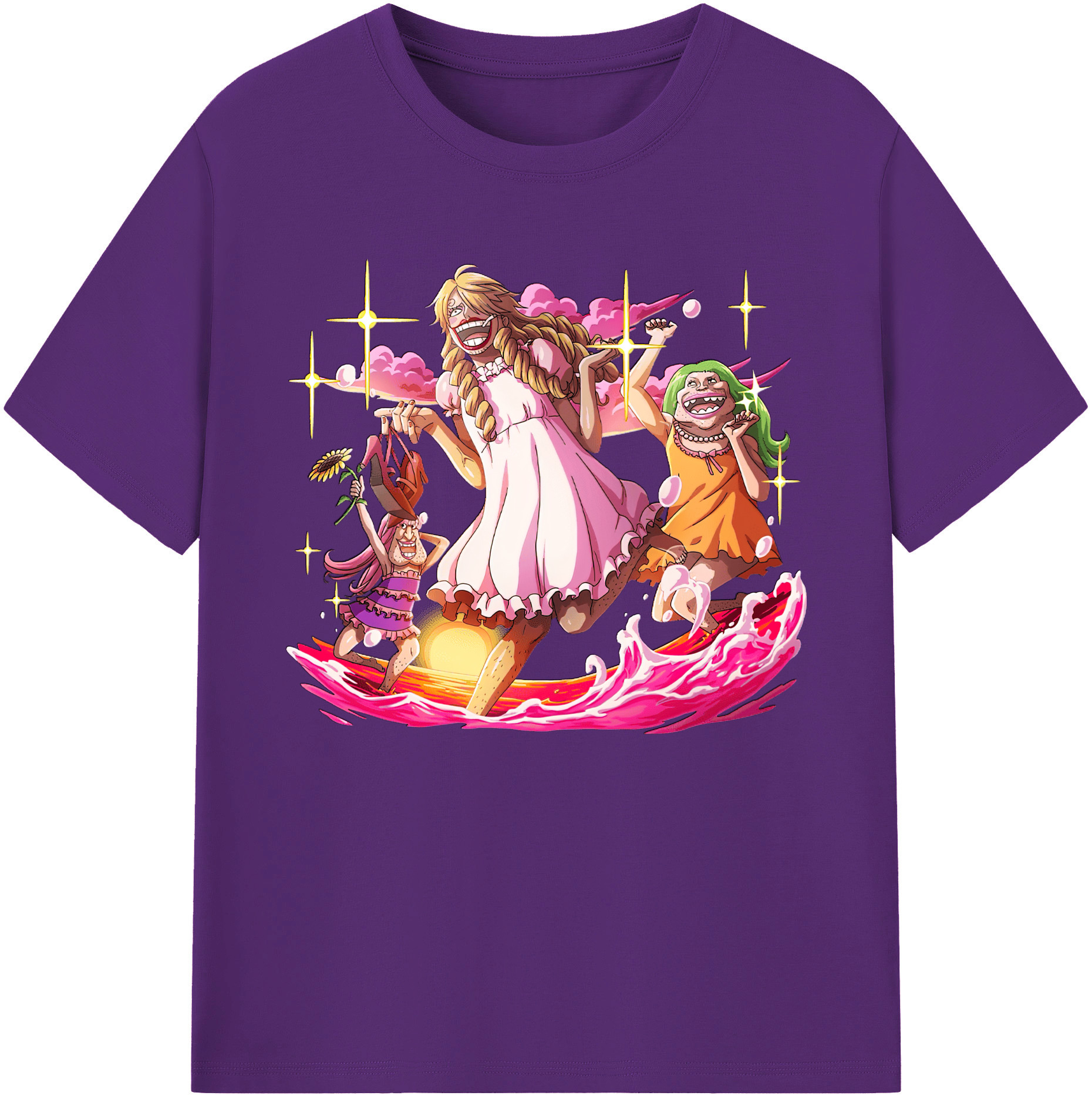 （画像用） ワンピース サンジ ONE PIECE Sanji 綿100％ メンズ半袖Tシャツ｜肌触りやわらか＆通気性